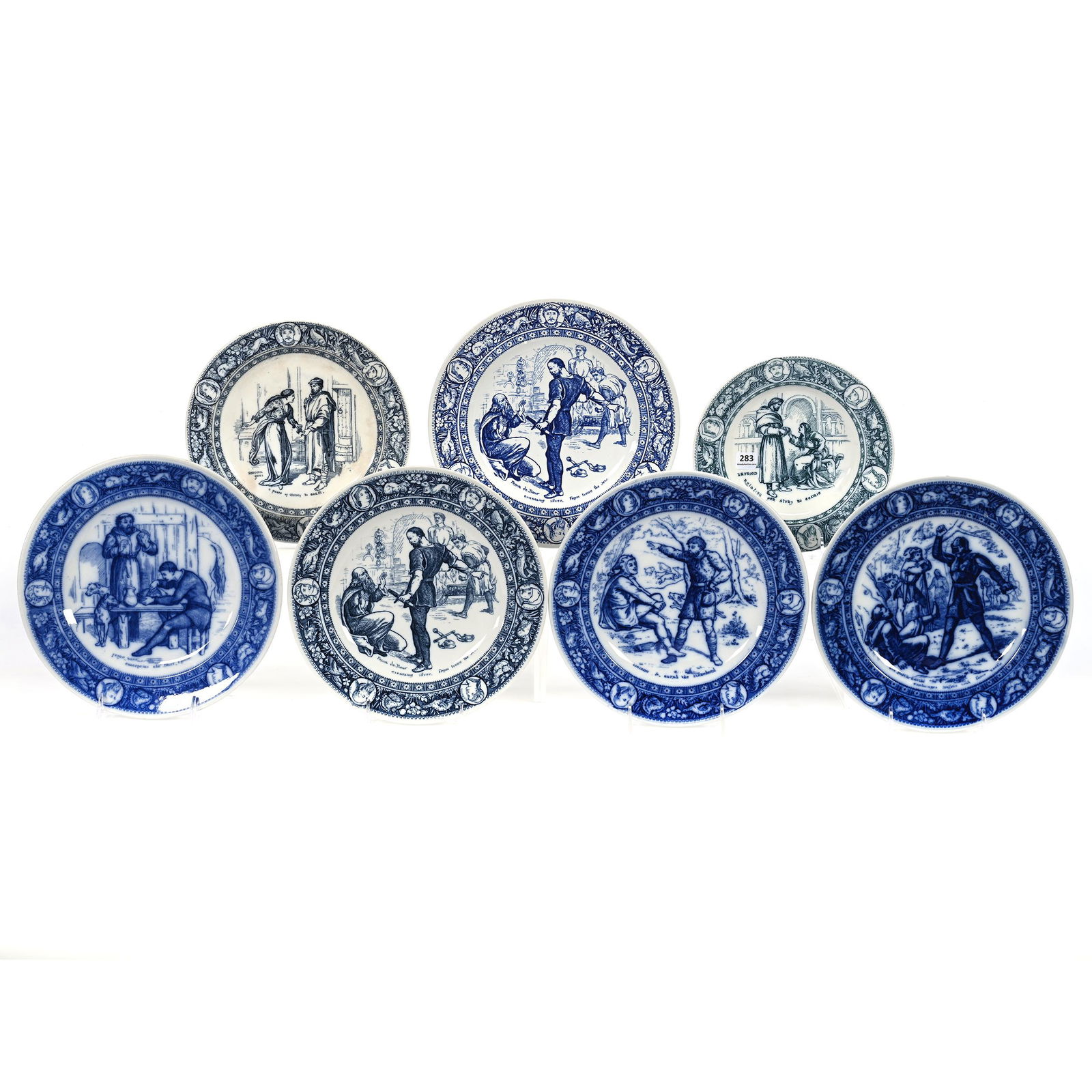 (7) Plates & Bowl Marked Wedgwood (1 of 4)