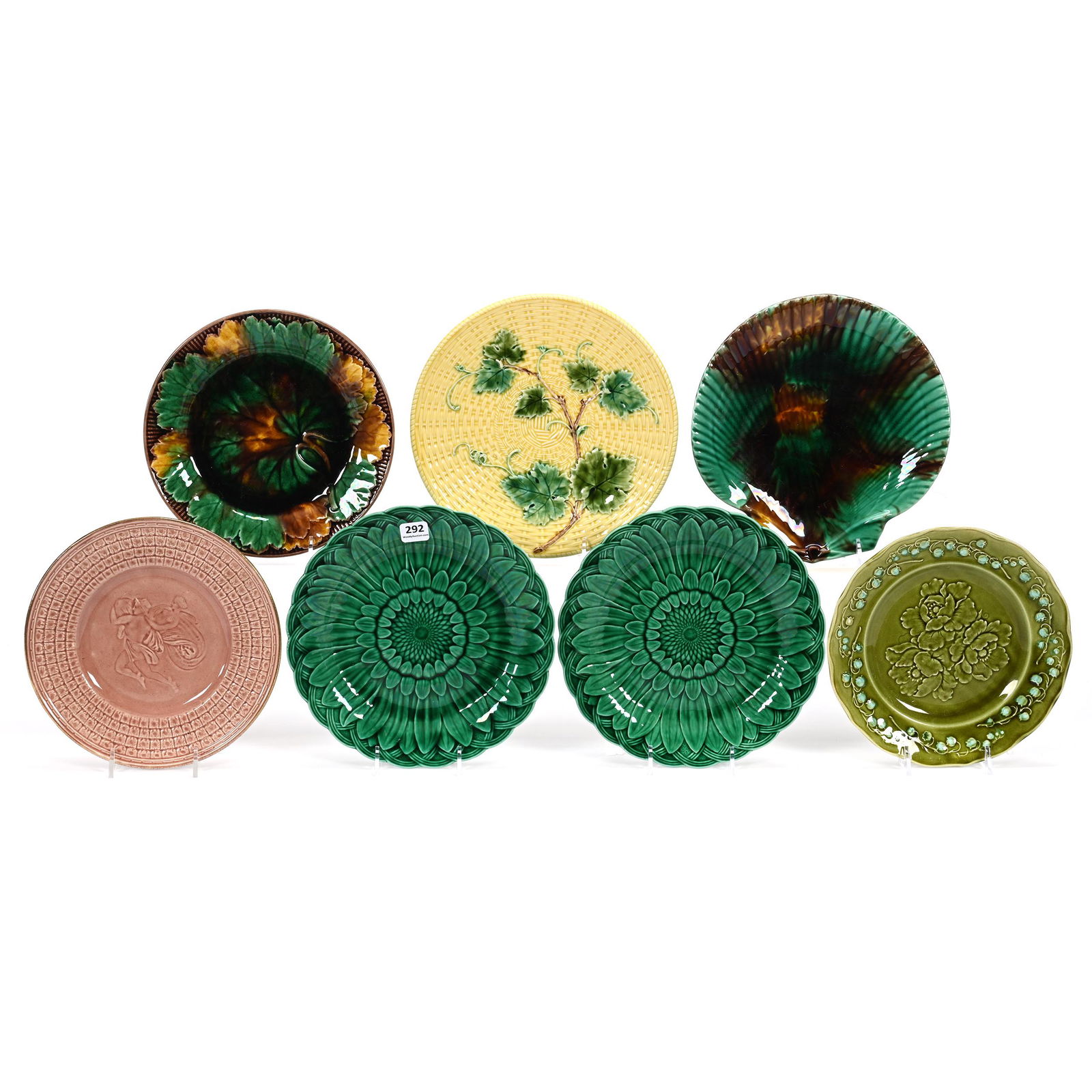 (7) Plates, Majolica (1 of 4)