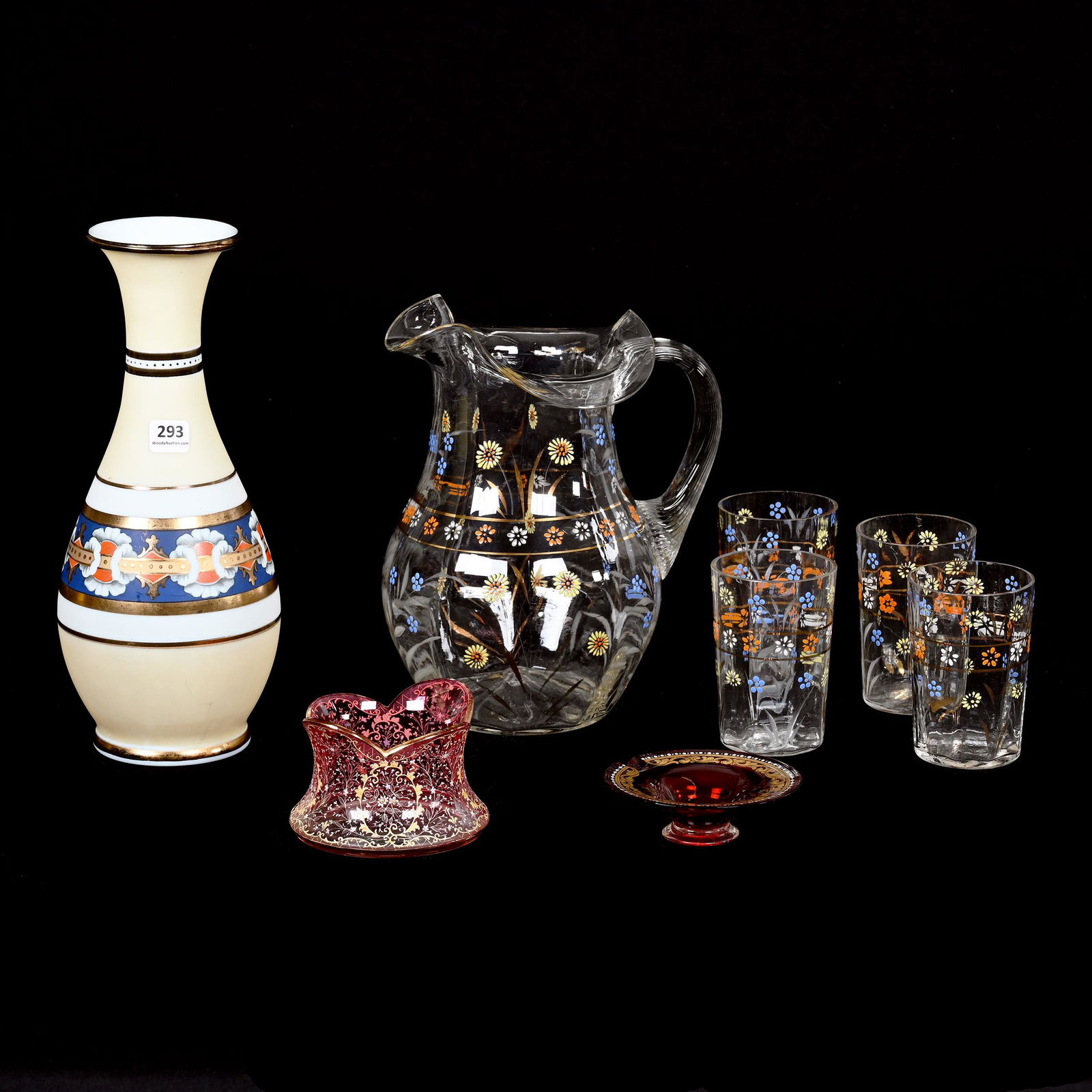 (4) Art Glass Items (1 of 6)