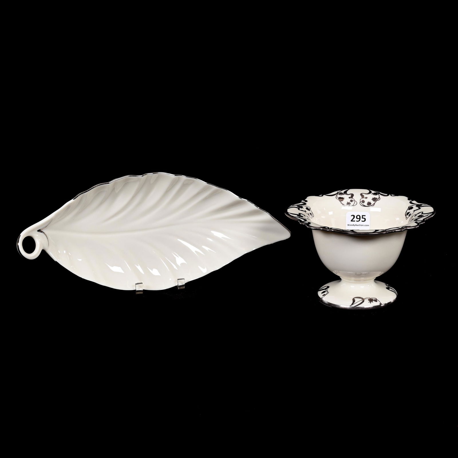 (2) Items Marked Lenox With Platinum Trim (1 of 3)