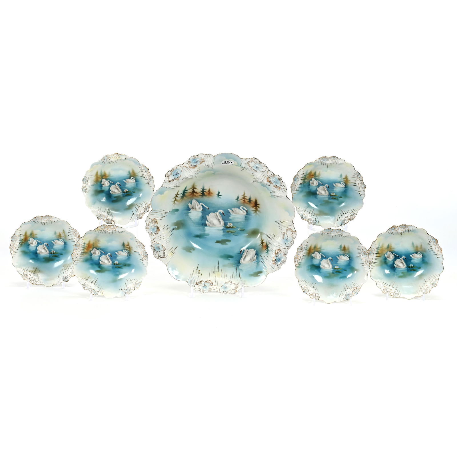 Berry Set, Unmarked R.S. Prussia, Icicle Mold (1 of 2)