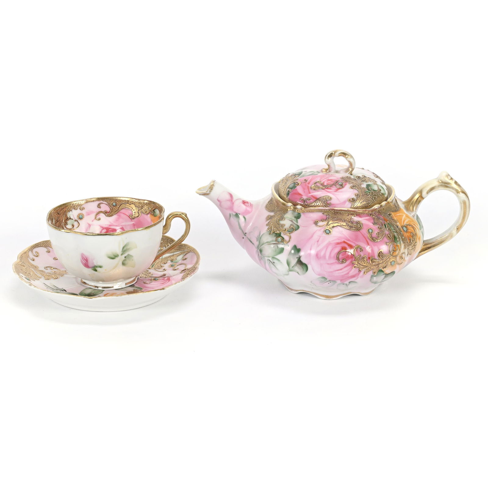 Teapot, Cup & Saucer Marked Nippon (1 of 3)