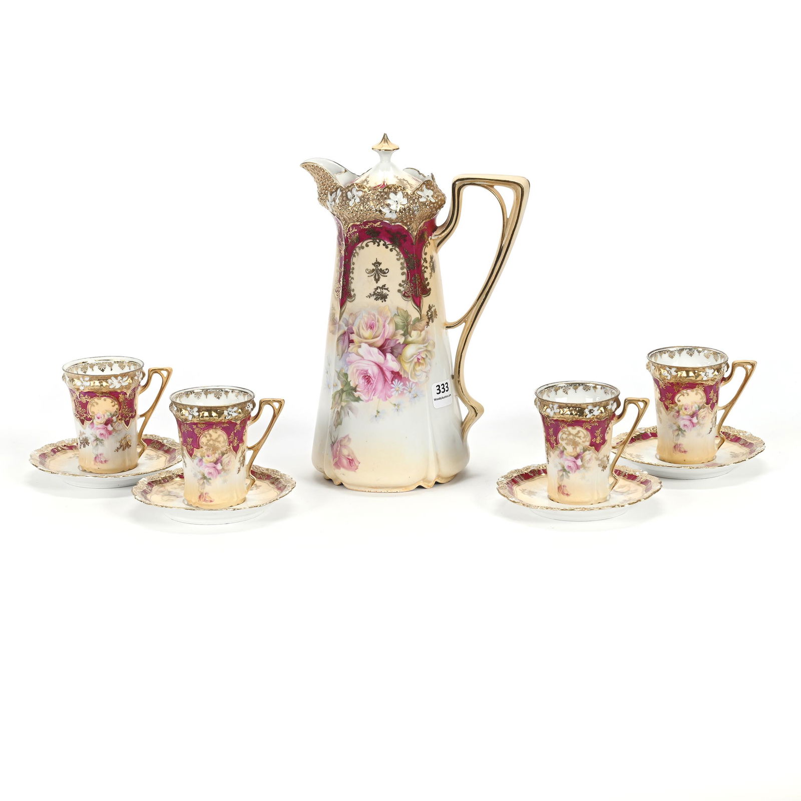 Chocolate Set, Unmarked R.S. Prussia (1 of 3)