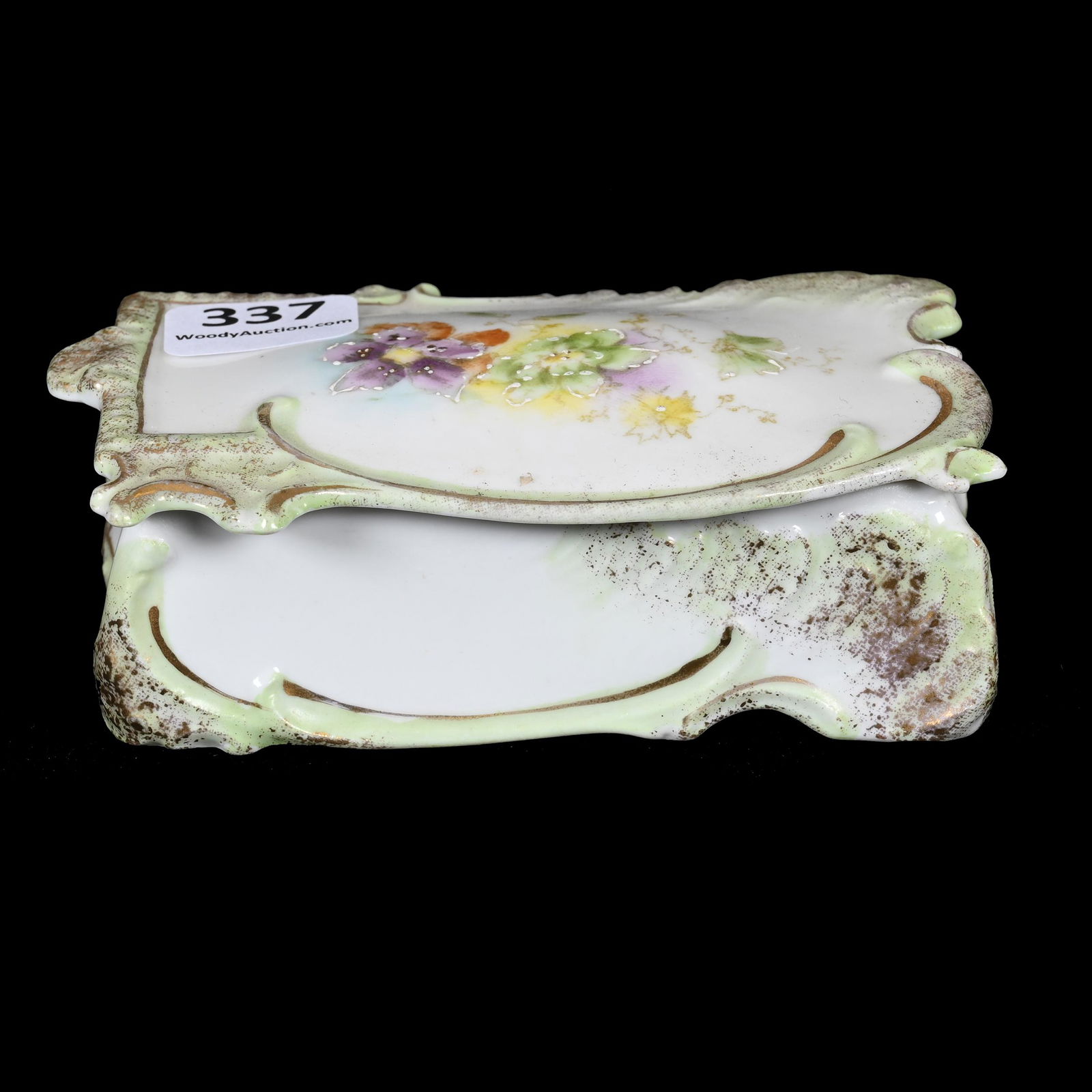 Stamp Box, Unmarked Early R.S. Prussia (1 of 3)