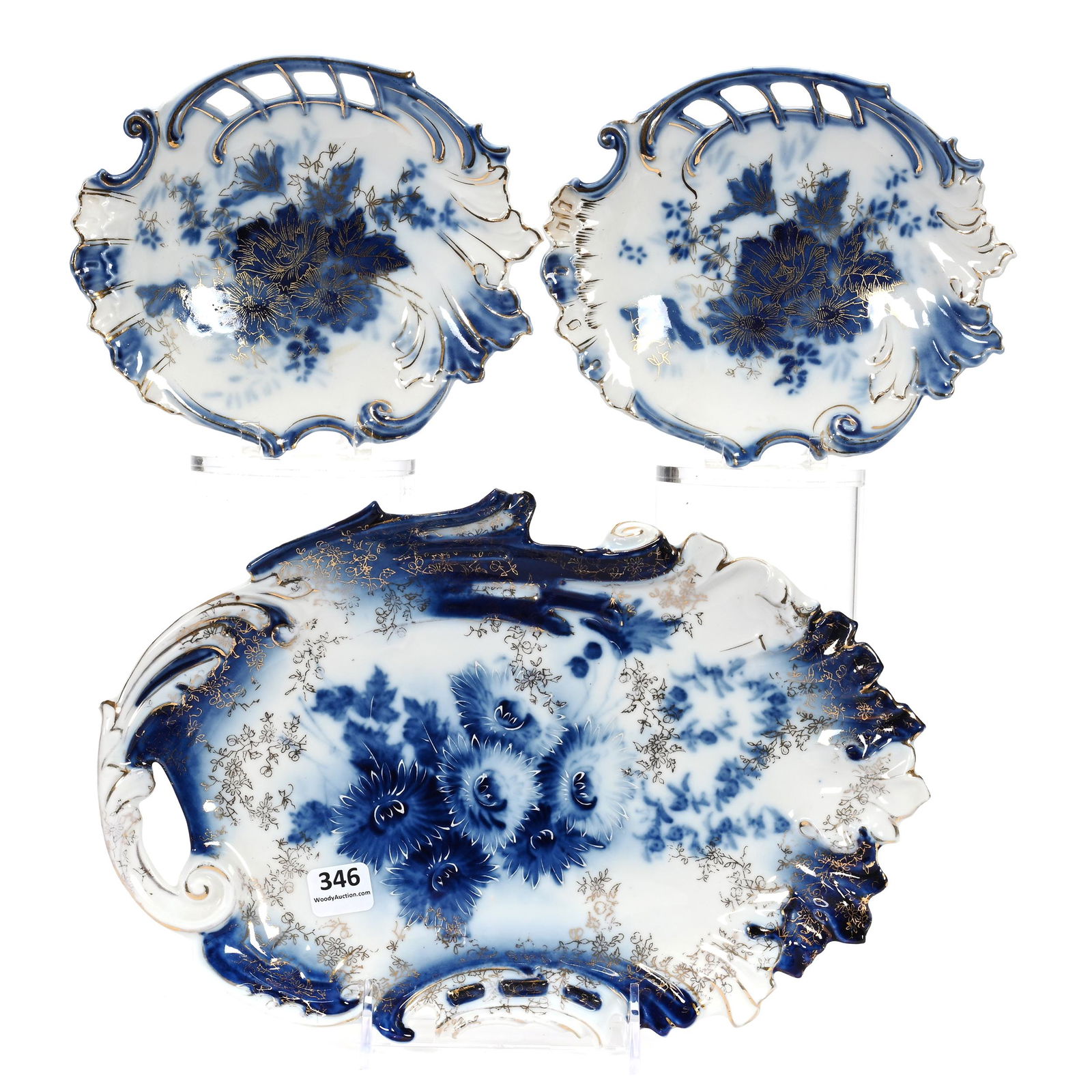 Tray & (2) Plates, R.S. Steeple (1 of 2)