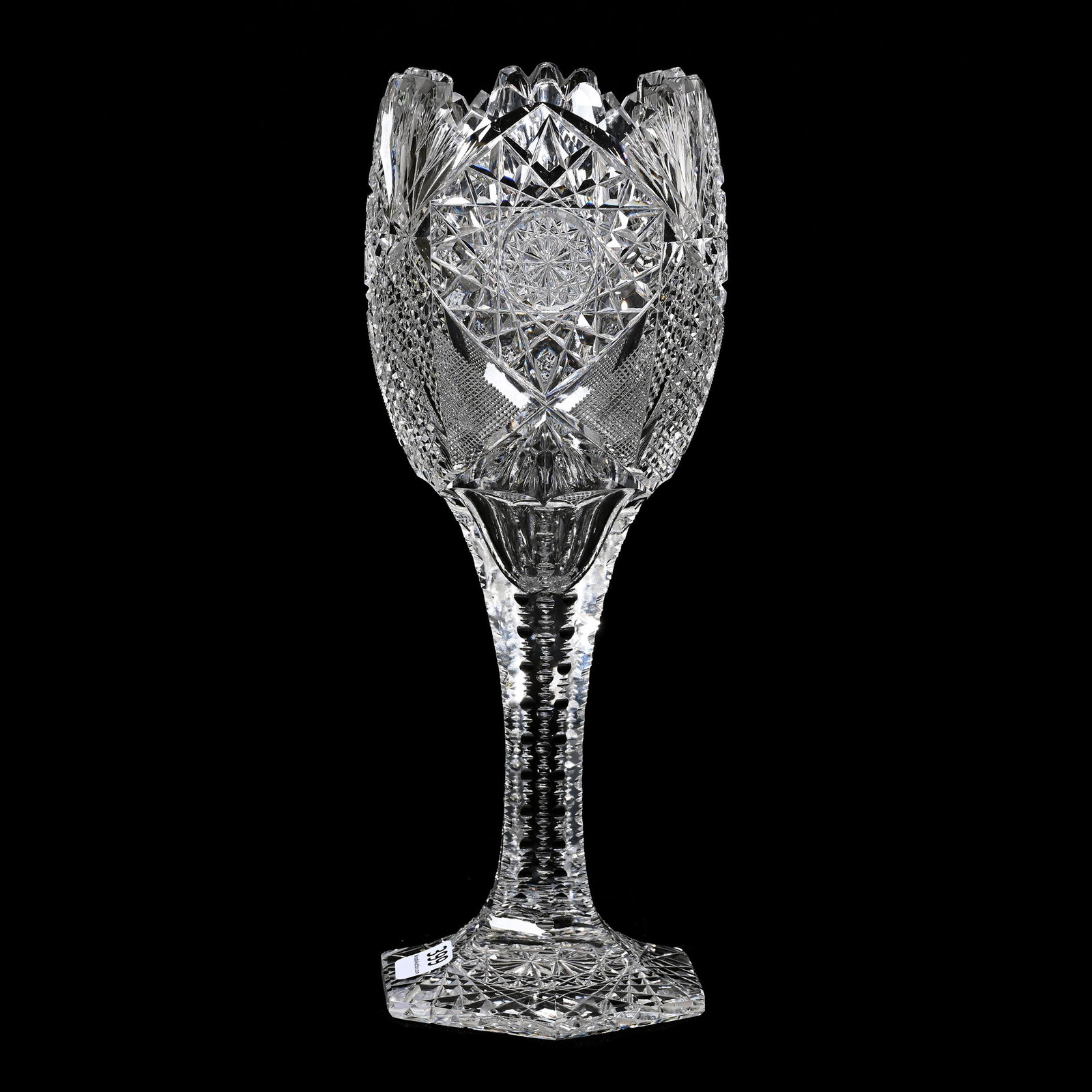 Chalice Vase, American Brilliant Cut Glass (1 of 3)