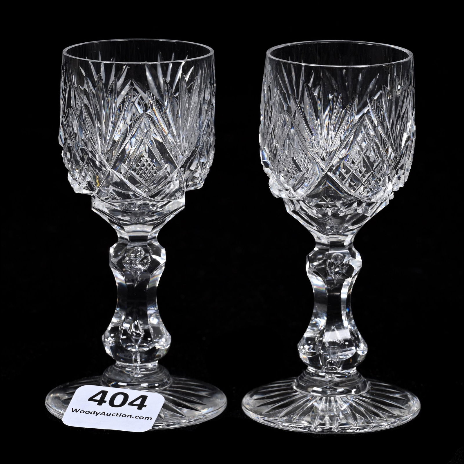 (2) Cordial Stems, American Brilliant Cut Glass (1 of 3)