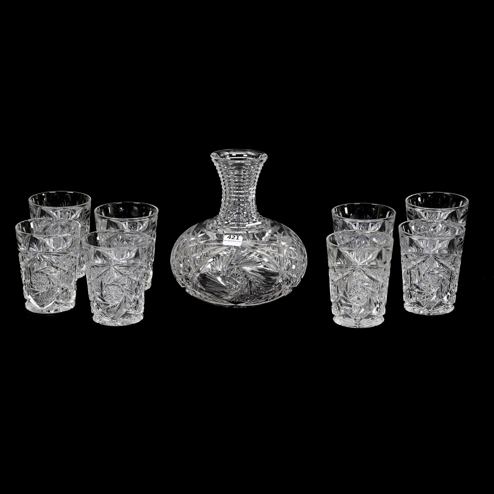 Carafe Set, Nine Piece, ABCG (1 of 3)