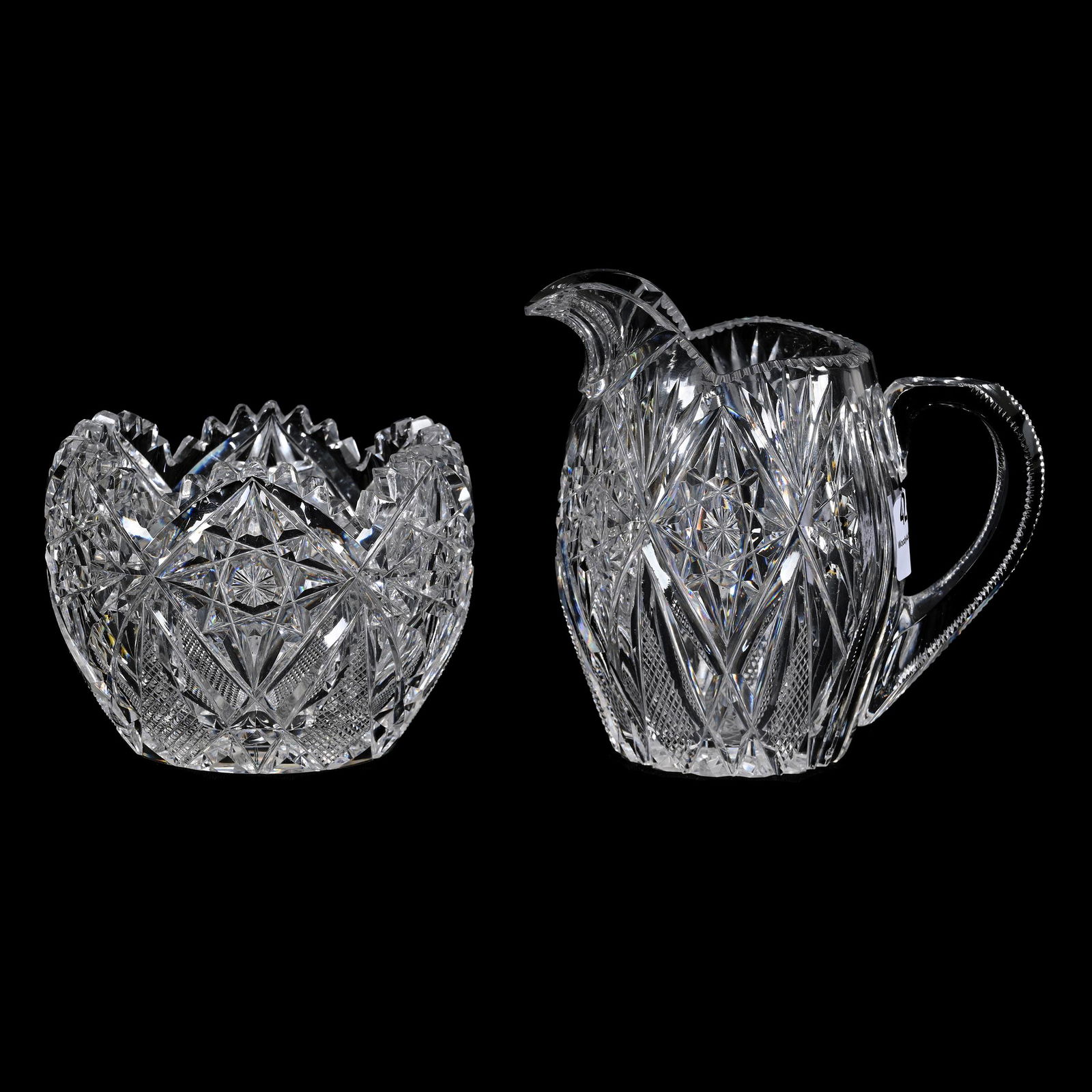 Creamer & Sugar Set, ABCG, Signed Hawkes (1 of 3)