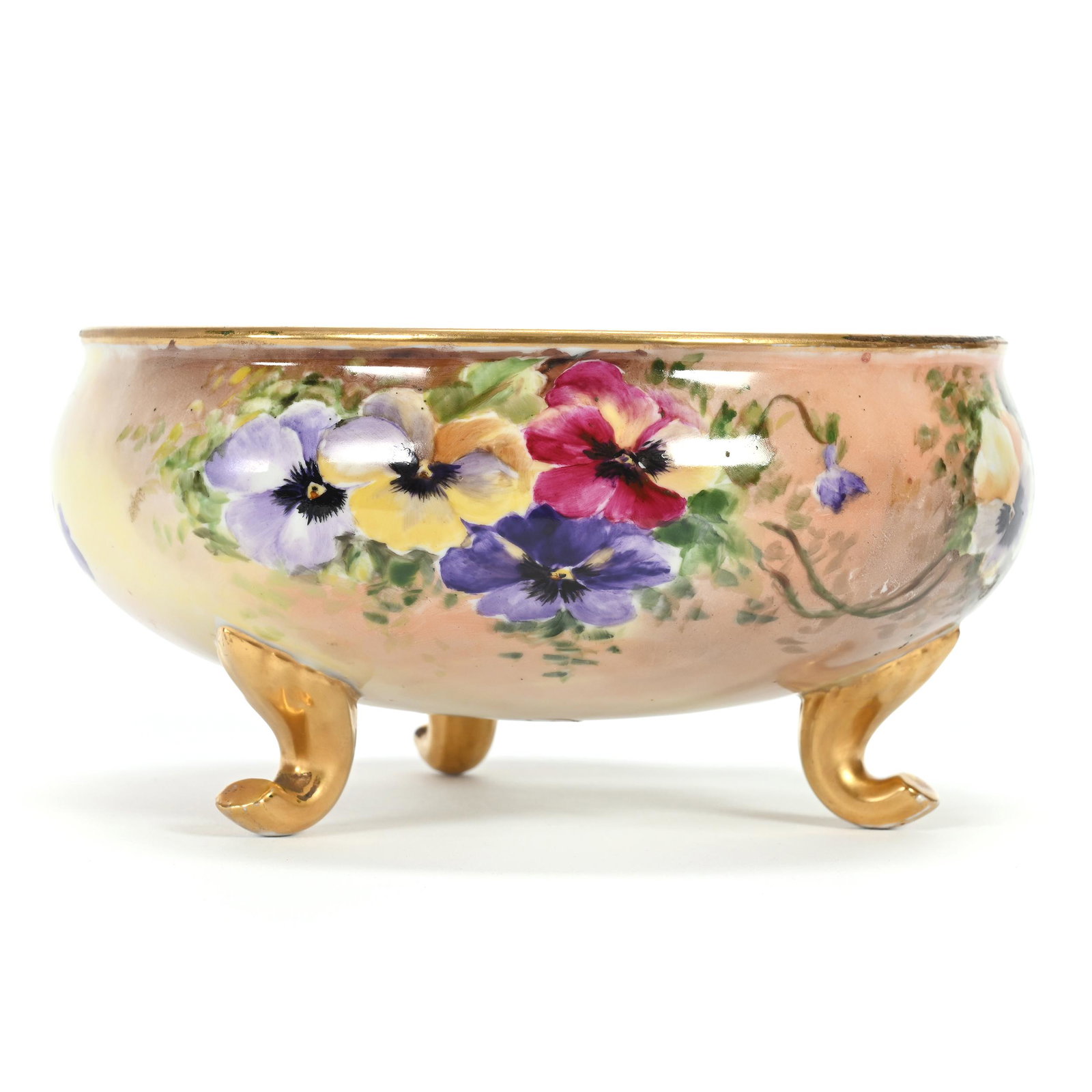 Bowl, Three Feet, Marked W.G. Limoges (1 of 4)