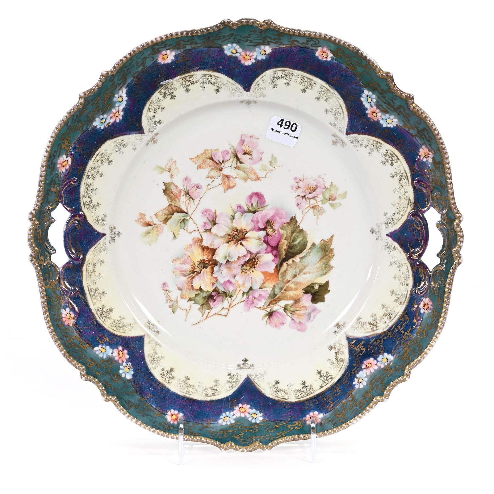 Cake Plate Marked R.S. Steeple (1 of 2)