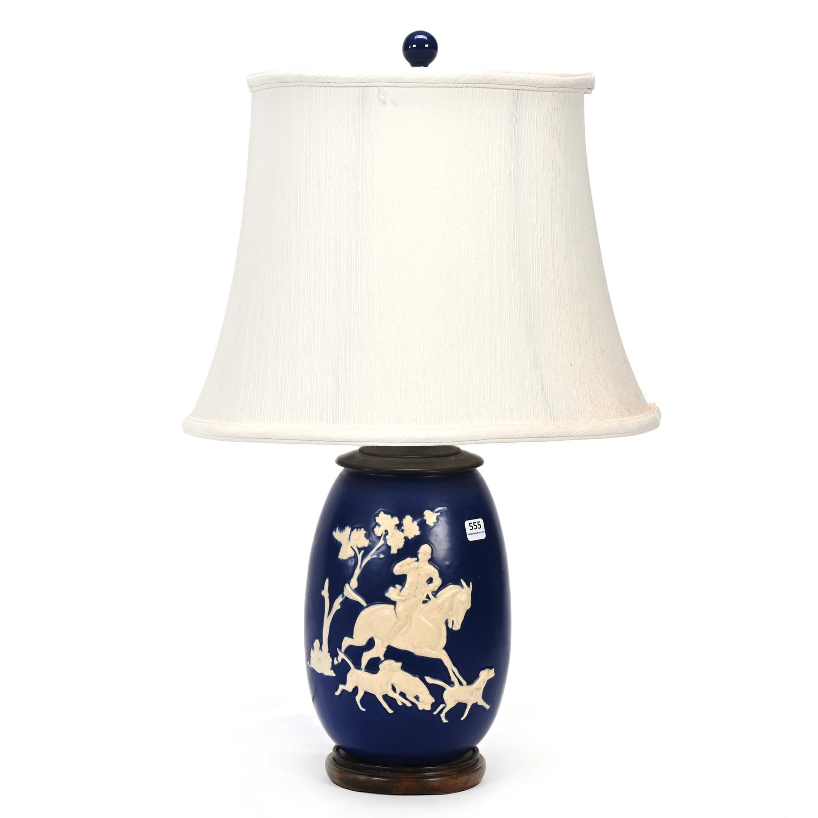 Table Lamp, Base Unmarked Weller Pottery, Chase Decor (1 of 3)