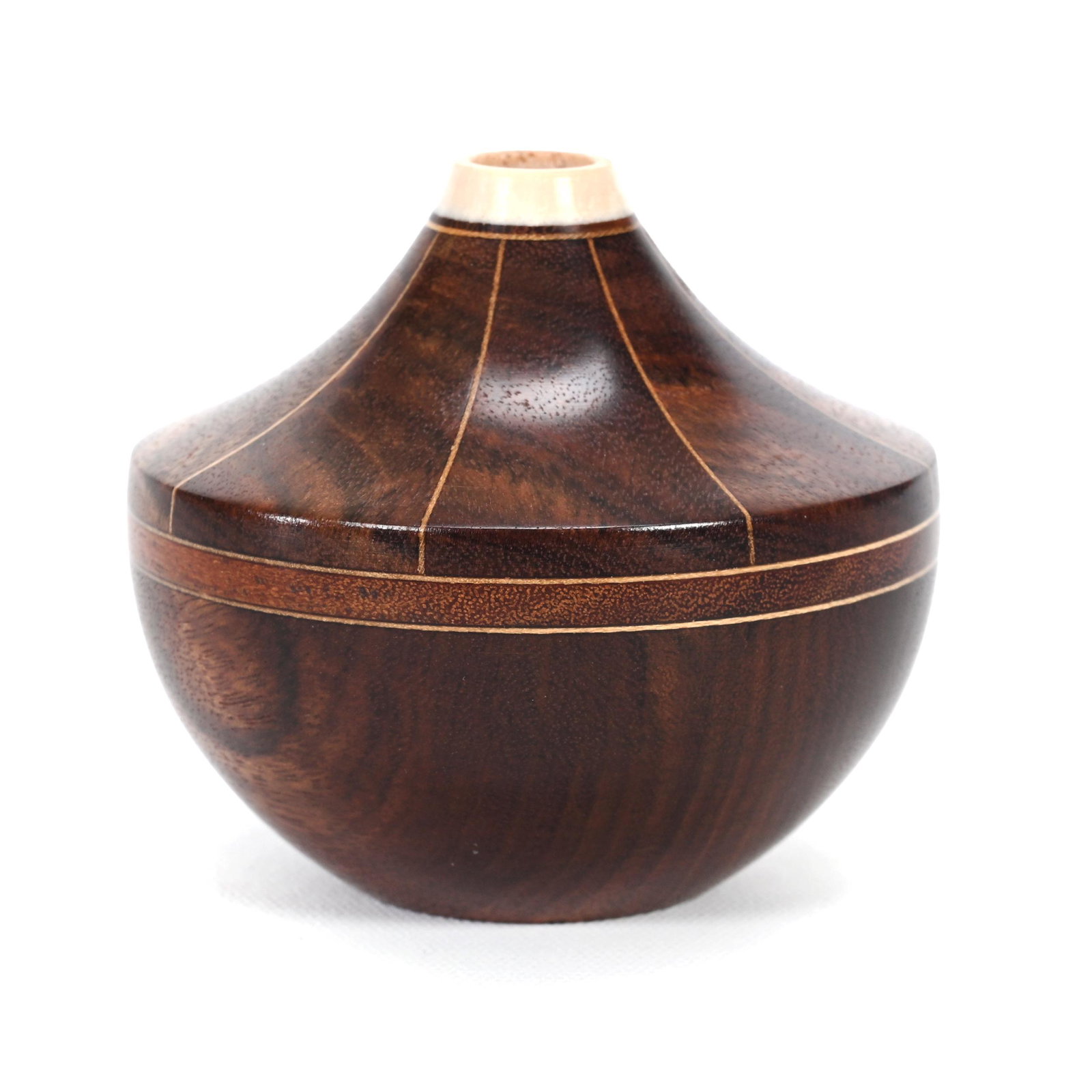 Turned Wooden Vessel Signed Galen Carpenter (1 of 5)