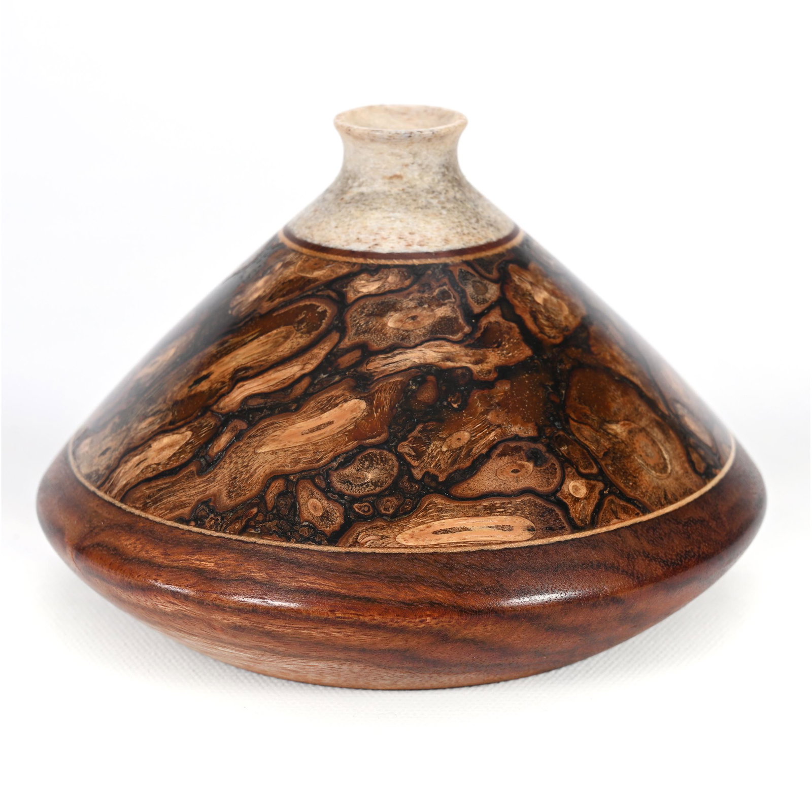 Turned Wooden Vessel Signed Galen Carpenter (1 of 5)