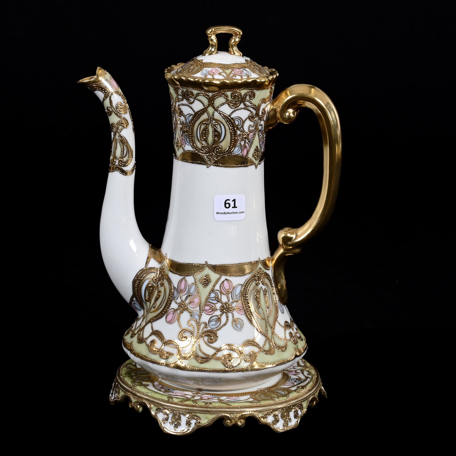 Demitasse Pot & Trivet Marked Noritake Nippon (1 of 4)