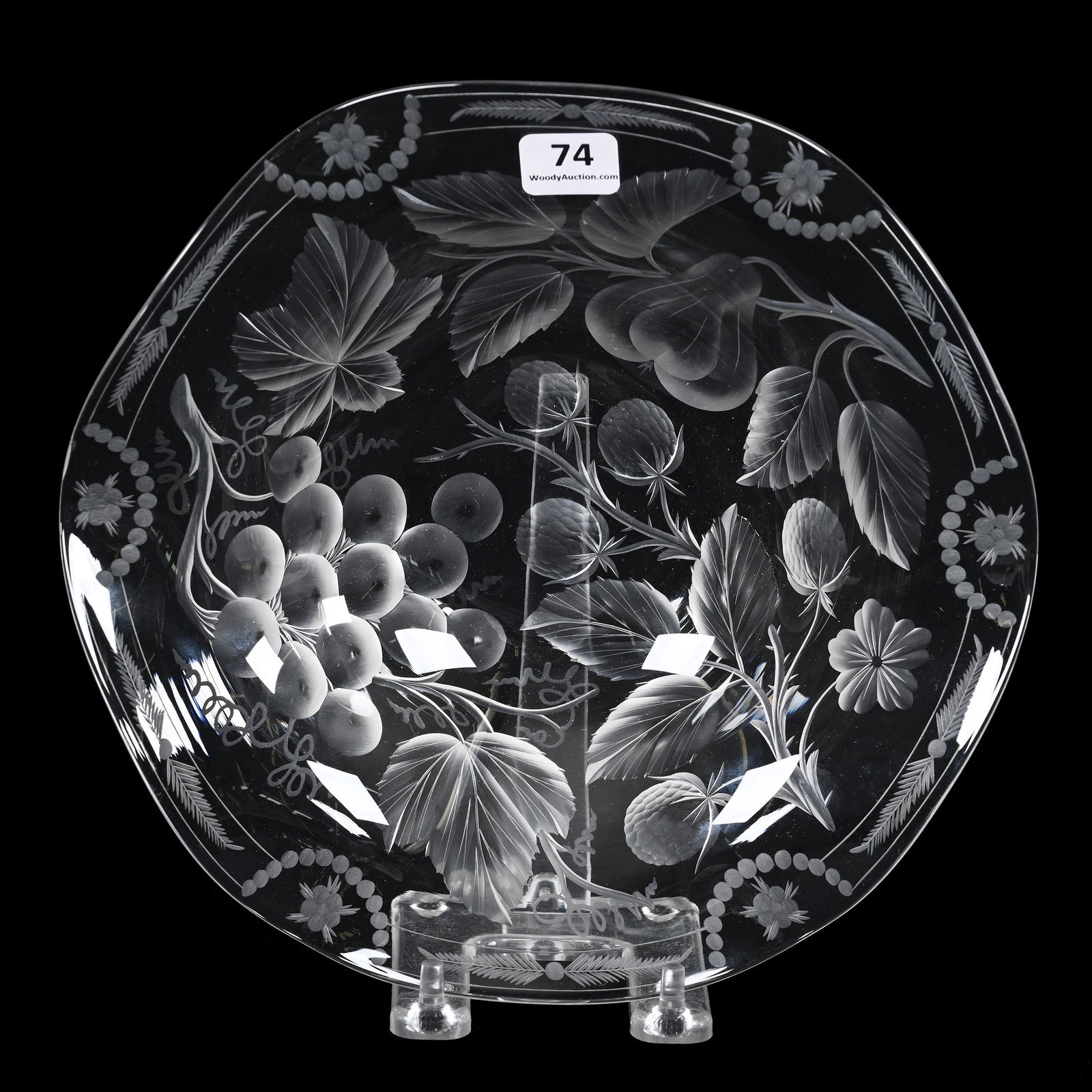 Bowl, American Brilliant Cut Glass, Signed Tuthill (1 of 2)