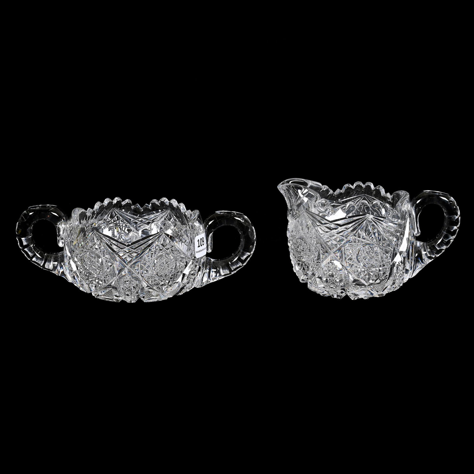 Creamer & Sugar Set, ABCG, Signed J. Hoare (1 of 3)