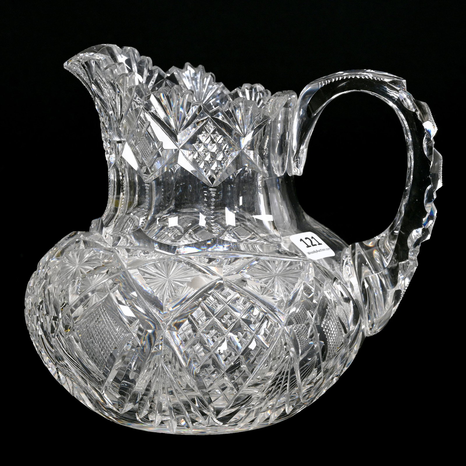 Pitcher, American Brilliant Cut Glass (1 of 4)