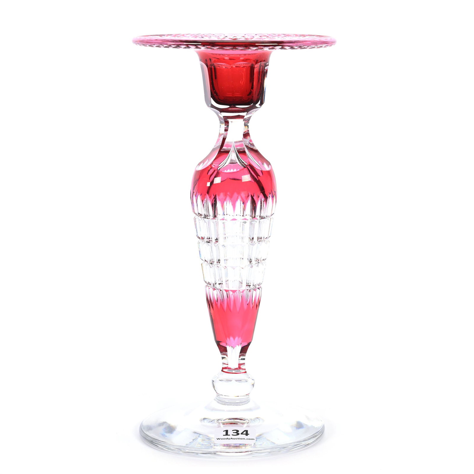 Candlestick, BPCG, Cranberry Cut To Clear (1 of 3)