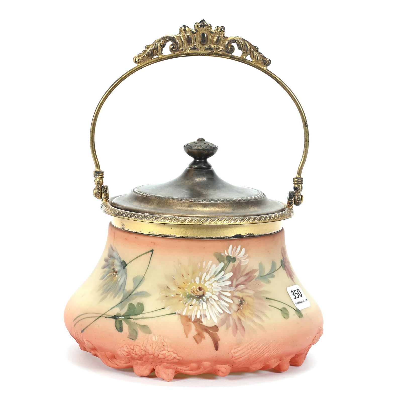 Biscuit Jar, Unmarked Pairpoint Art Glass (1 of 3)