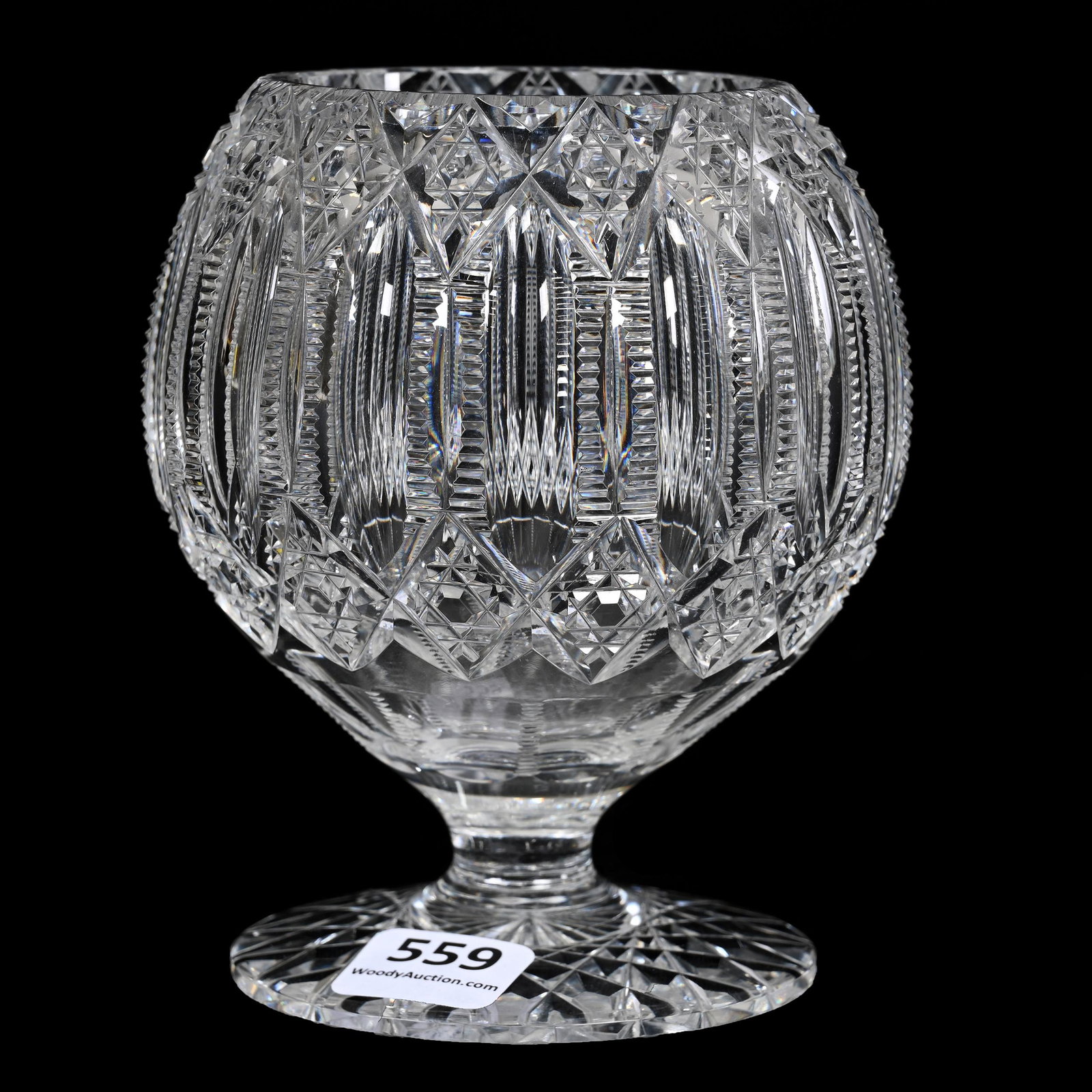 Pedestal Rose Bowl, ABCG, Signed Hawkes (1 of 3)