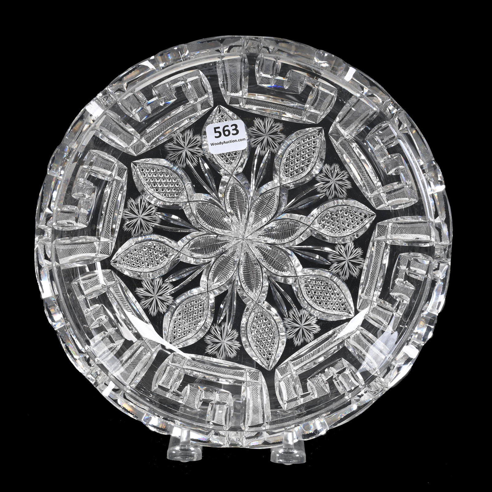 Bowl, American Brilliant Cut Glass, Signed Libbey (1 of 4)