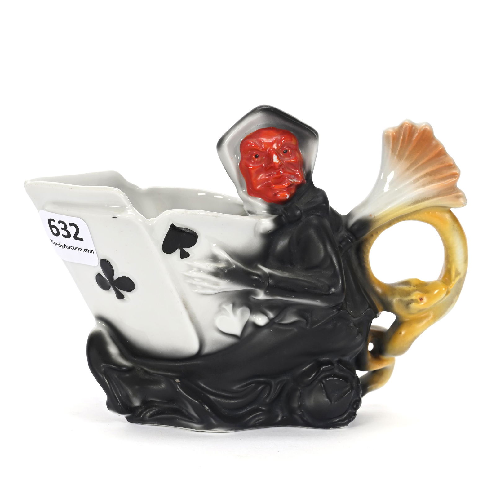 Creamer, Figural Witch & Cards (1 of 3)