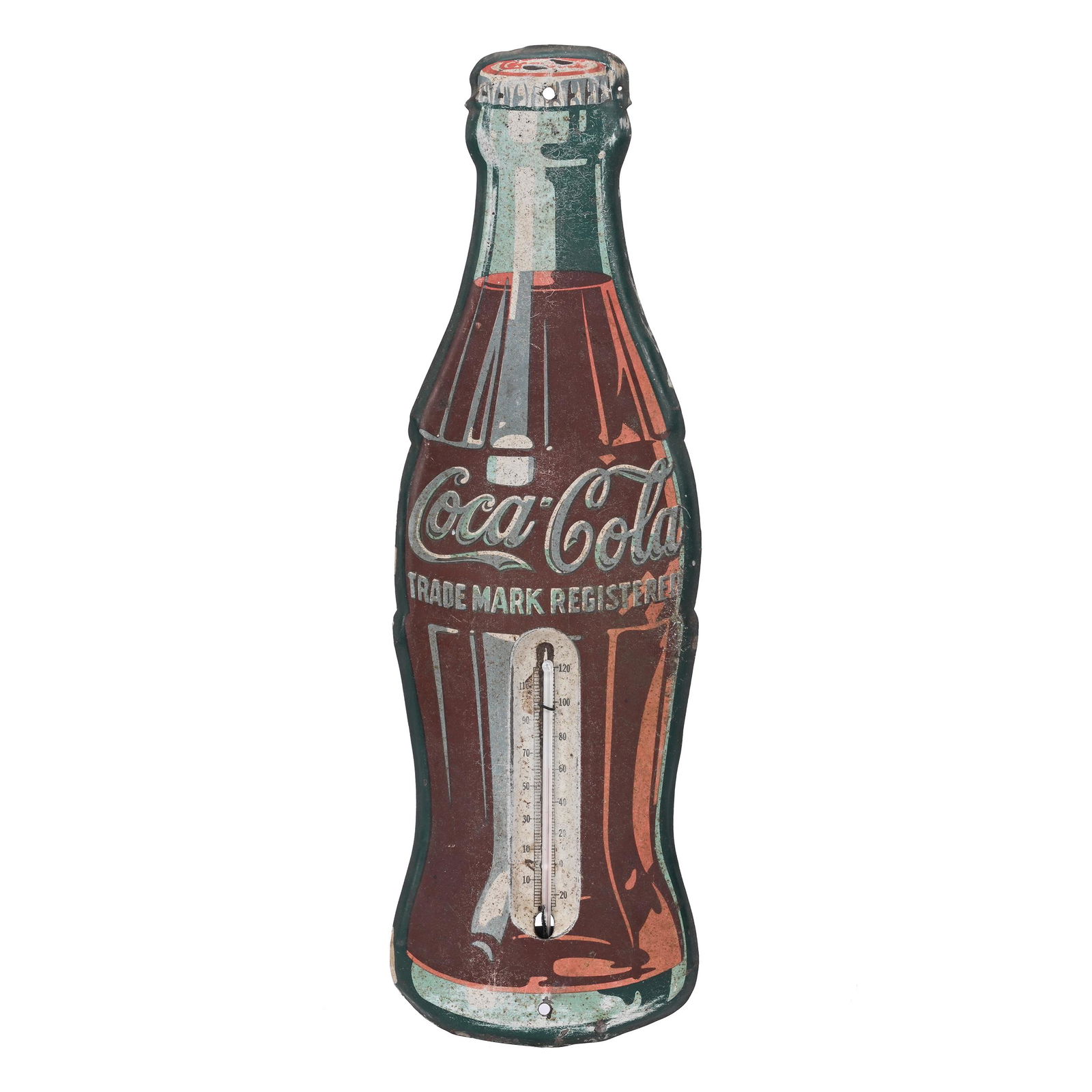 Advertising Thermometer Coca-Cola Bottle, 1950's-60's (1 of 2)