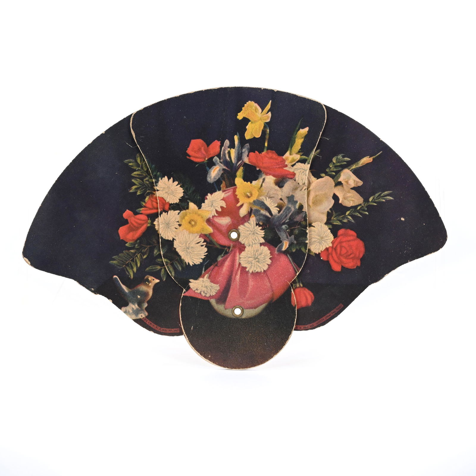 Tri-Fold Fan Advertising Coca-Cola Circa 1950's (1 of 3)