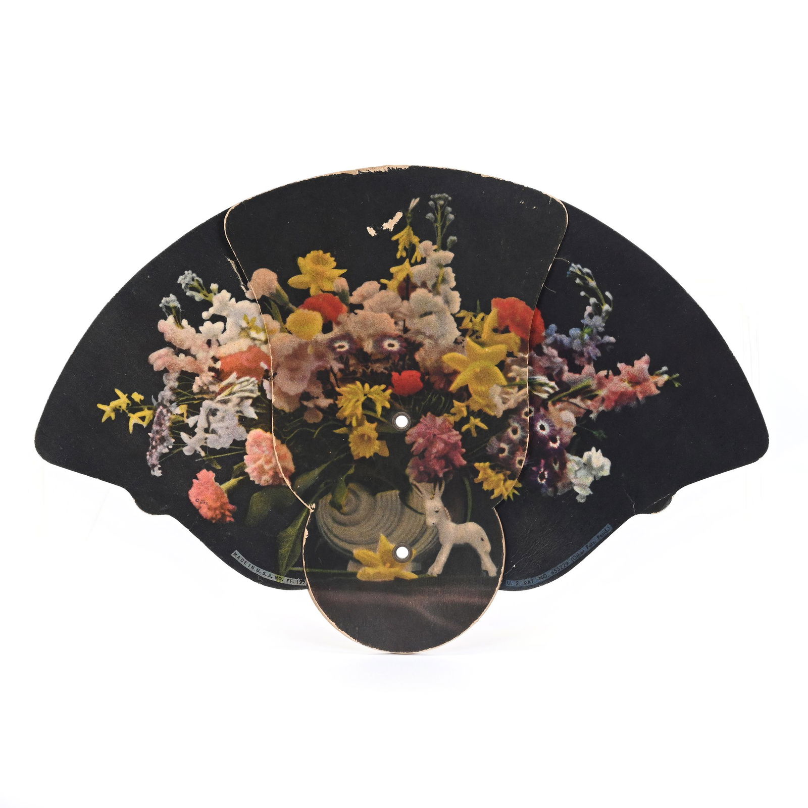 Tri-Fold Fan Advertising Coca-Cola Circa 1950's (1 of 3)