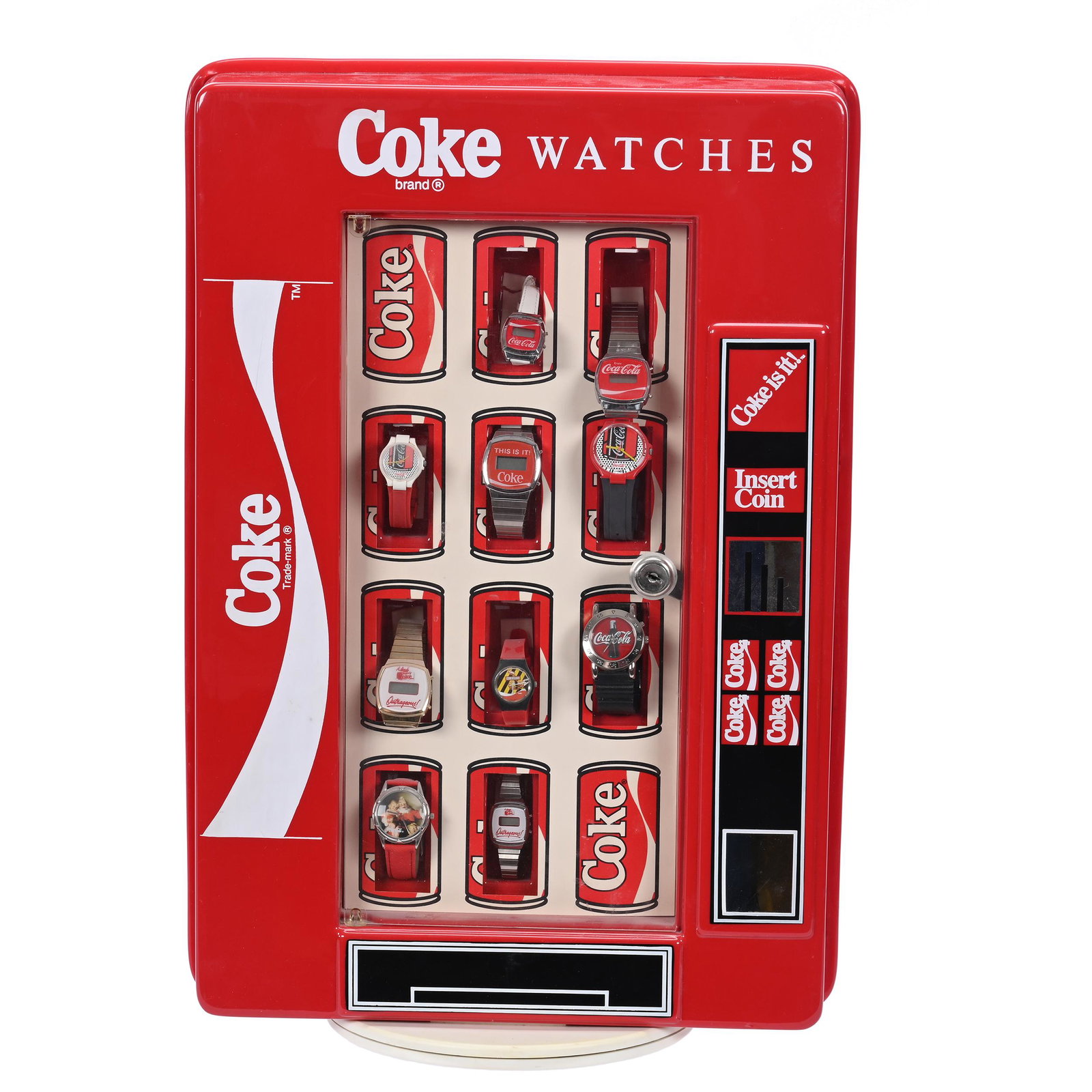 Coca-Cola Brand Watches In Locking Case (1 of 2)