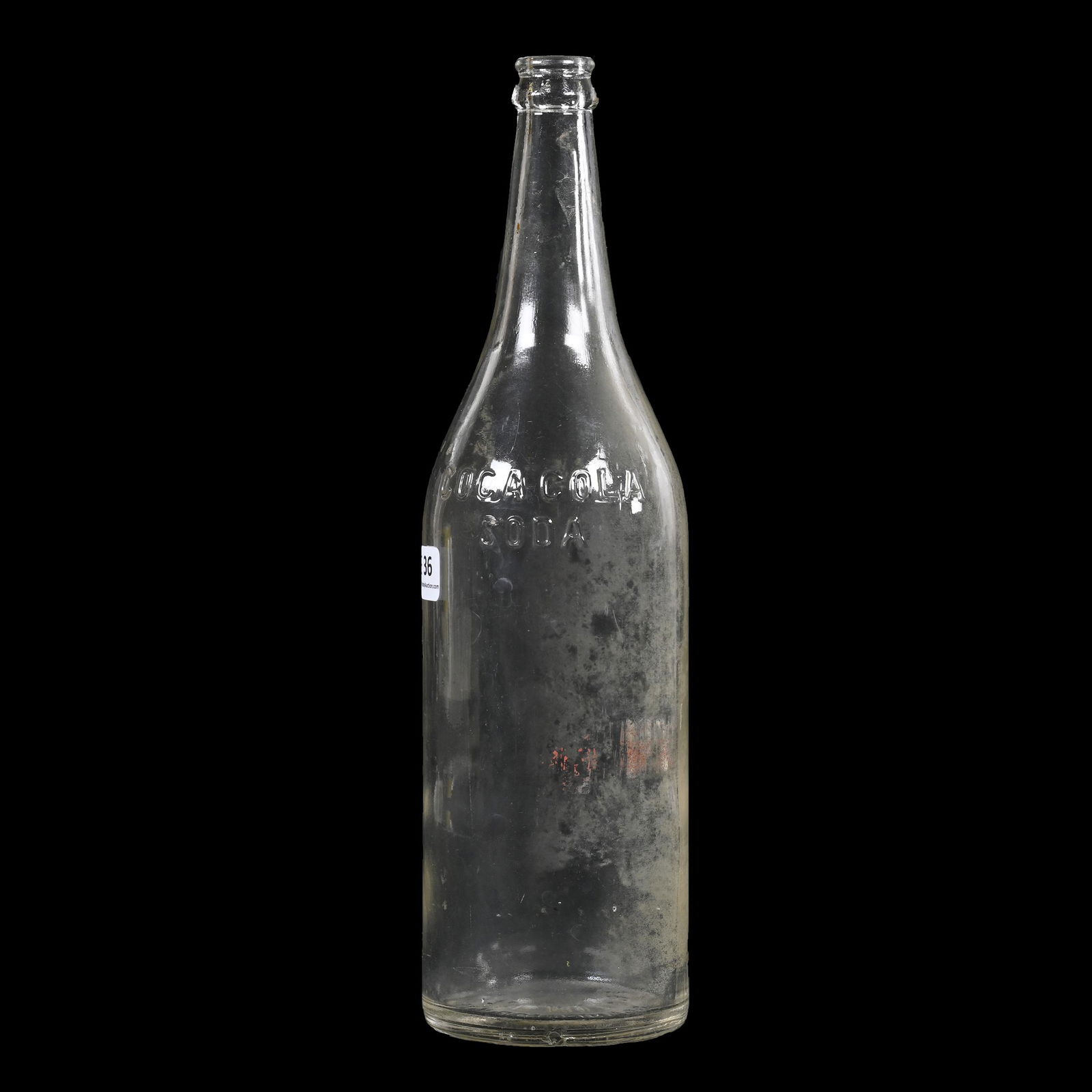 One Quart Clear Bottle, Coca-Cola Soda (1 of 3)