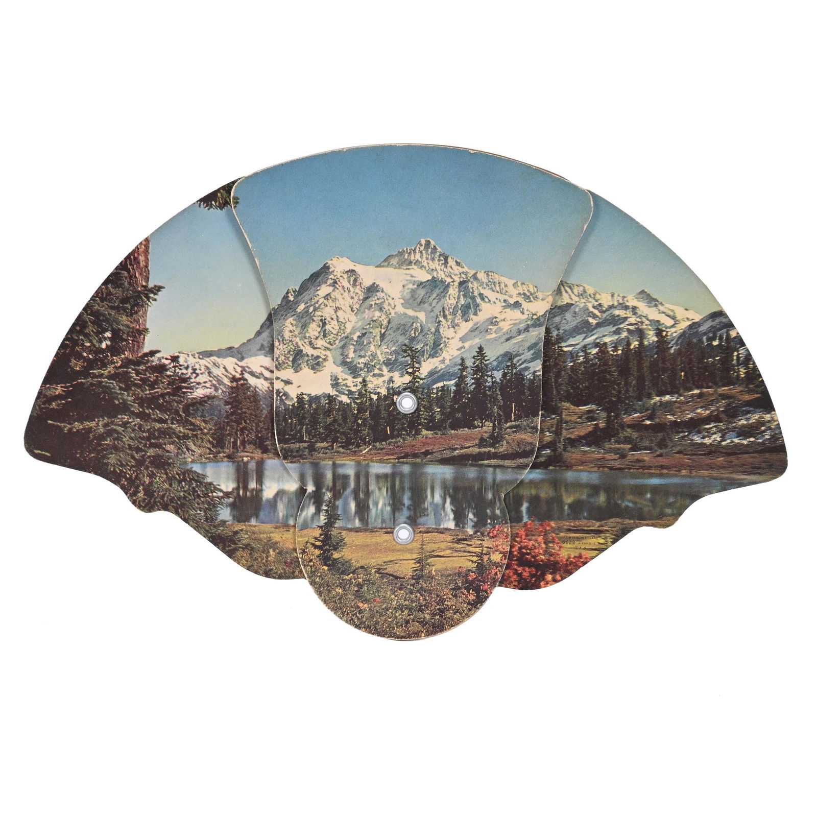 Tri-Fold Fan Advertising Coca-Cola Circa 1950's (1 of 3)