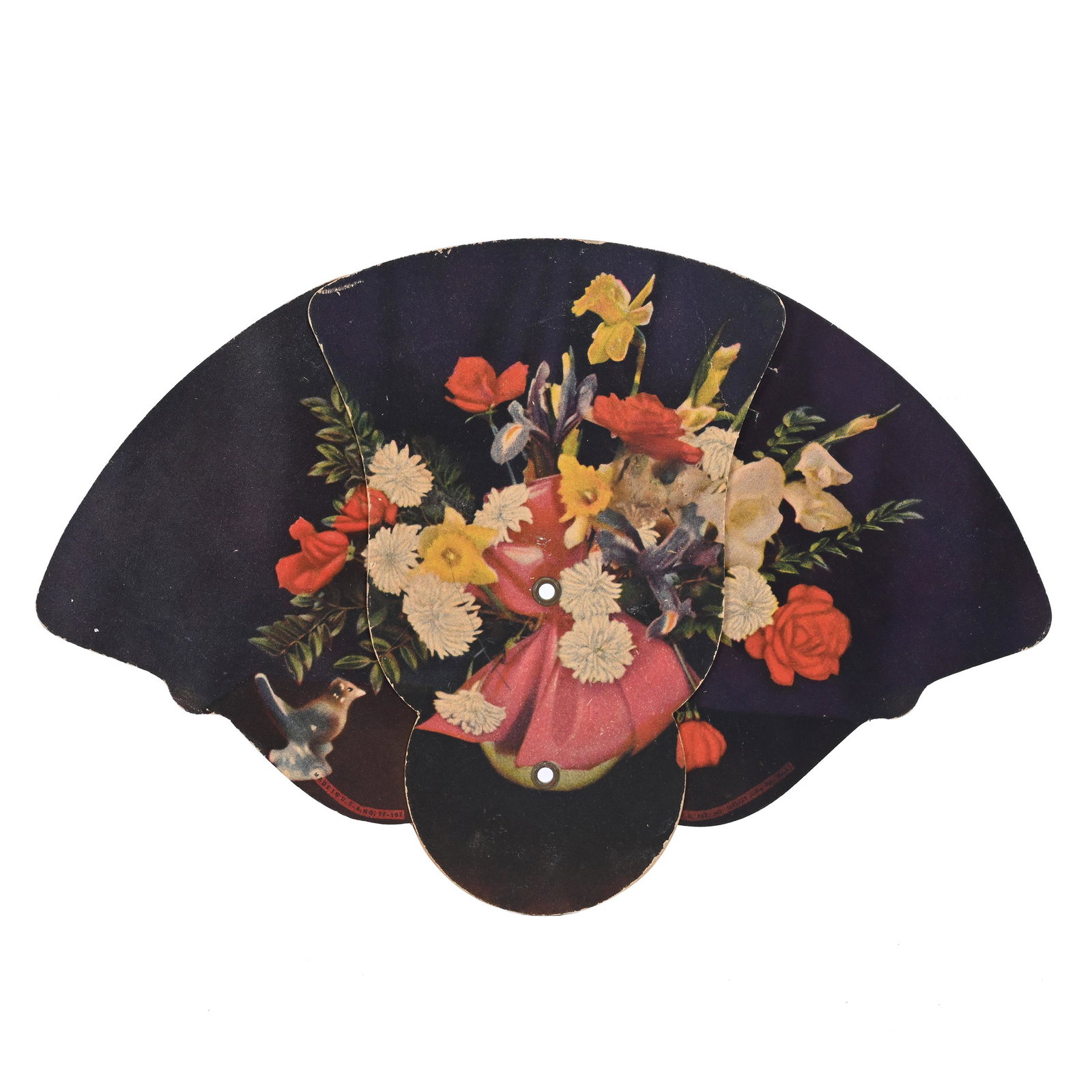 Tri-Fold Fan Advertising Coca-Cola Circa 1950's (1 of 3)