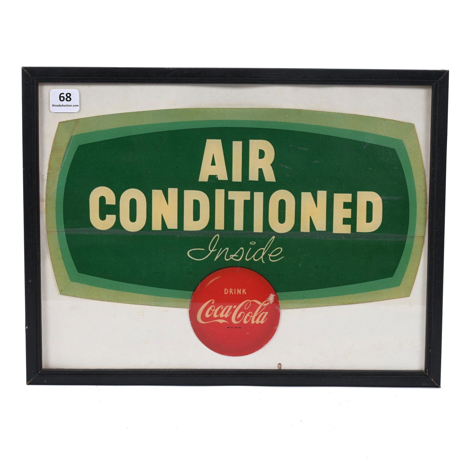 1950's Decal, Coca-Cola, Five Color, Framed (1 of 2)