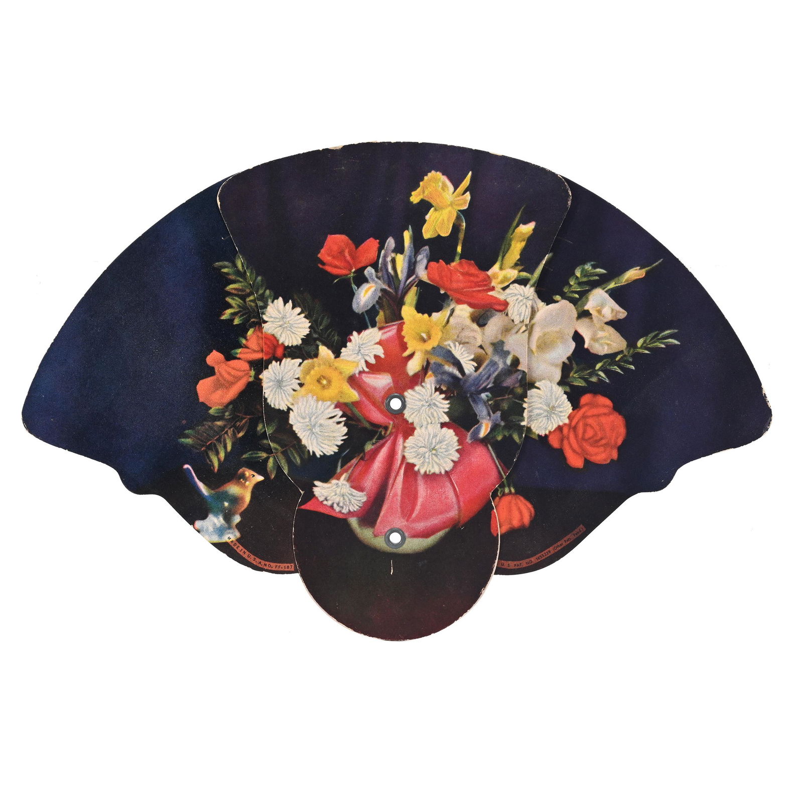 Tri-Fold Fan Advertising Coca-Cola Circa 1950's (1 of 3)