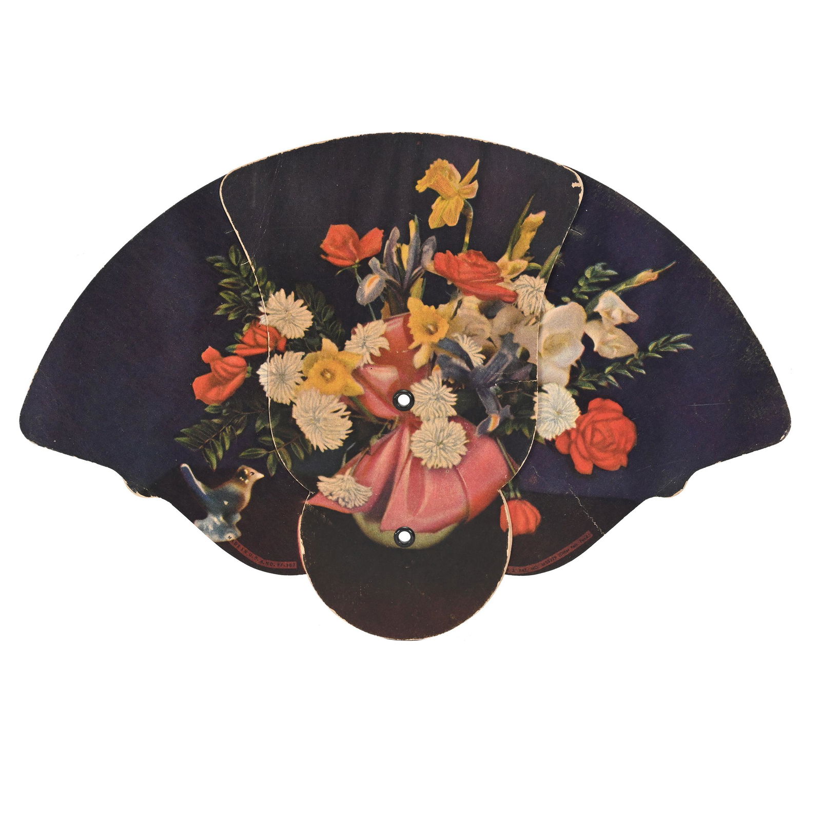 Tri-Fold Fan Advertising Coca-Cola Circa 1950's (1 of 3)