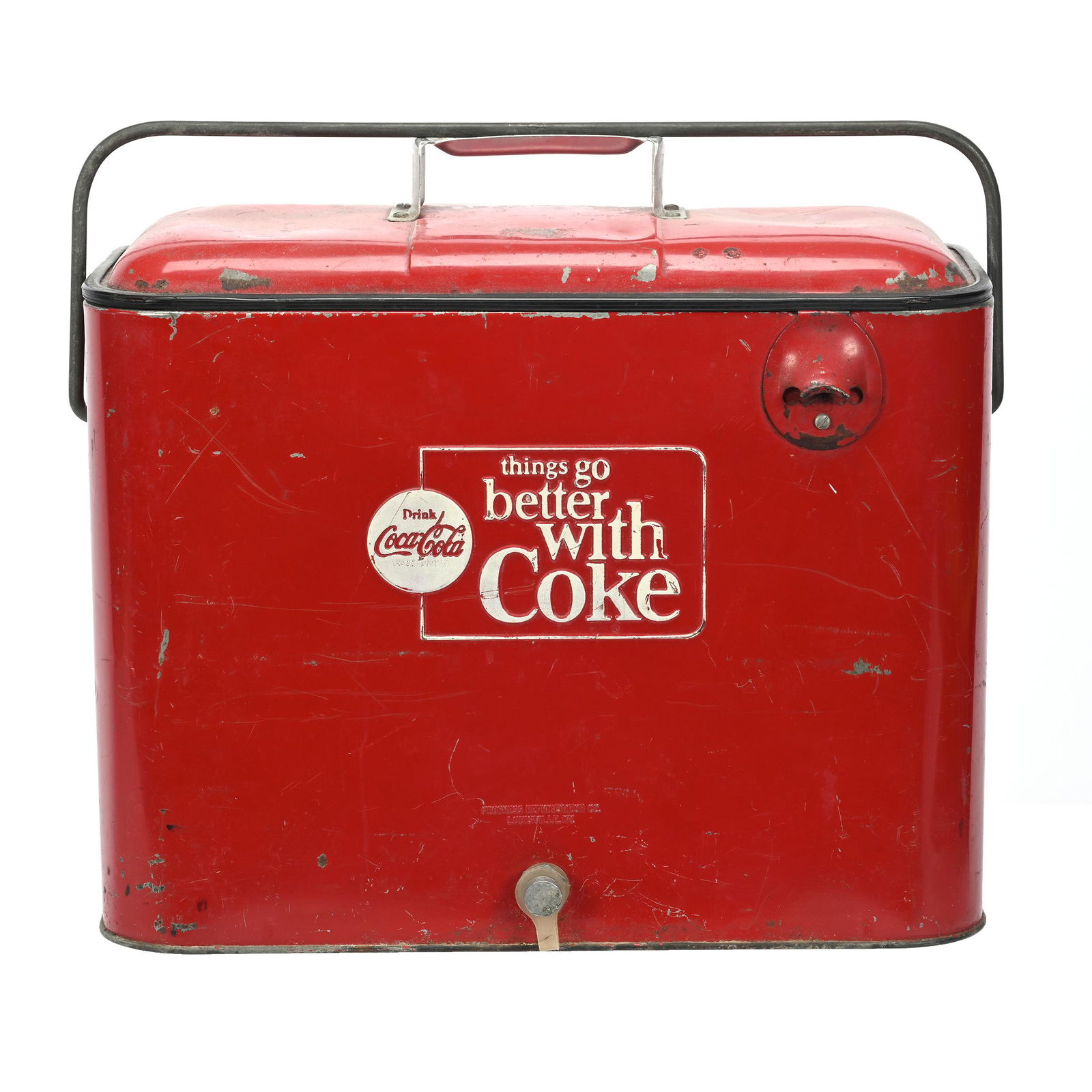 Vintage Red Cooler, Coca-Cola, Circa 1960's (1 of 3)