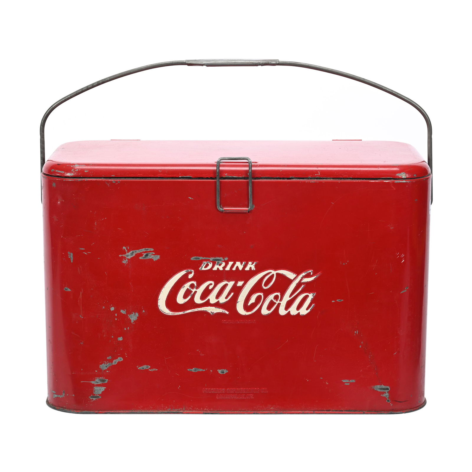 Vintage Red Medium Ice Chest Cooler, Coca-Cola (1 of 3)