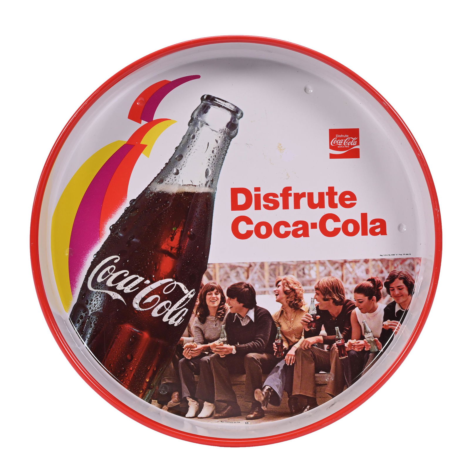 1973 Coca-Cola Mexican Tray, "Disfrute Coca-Cola" (1 of 3)