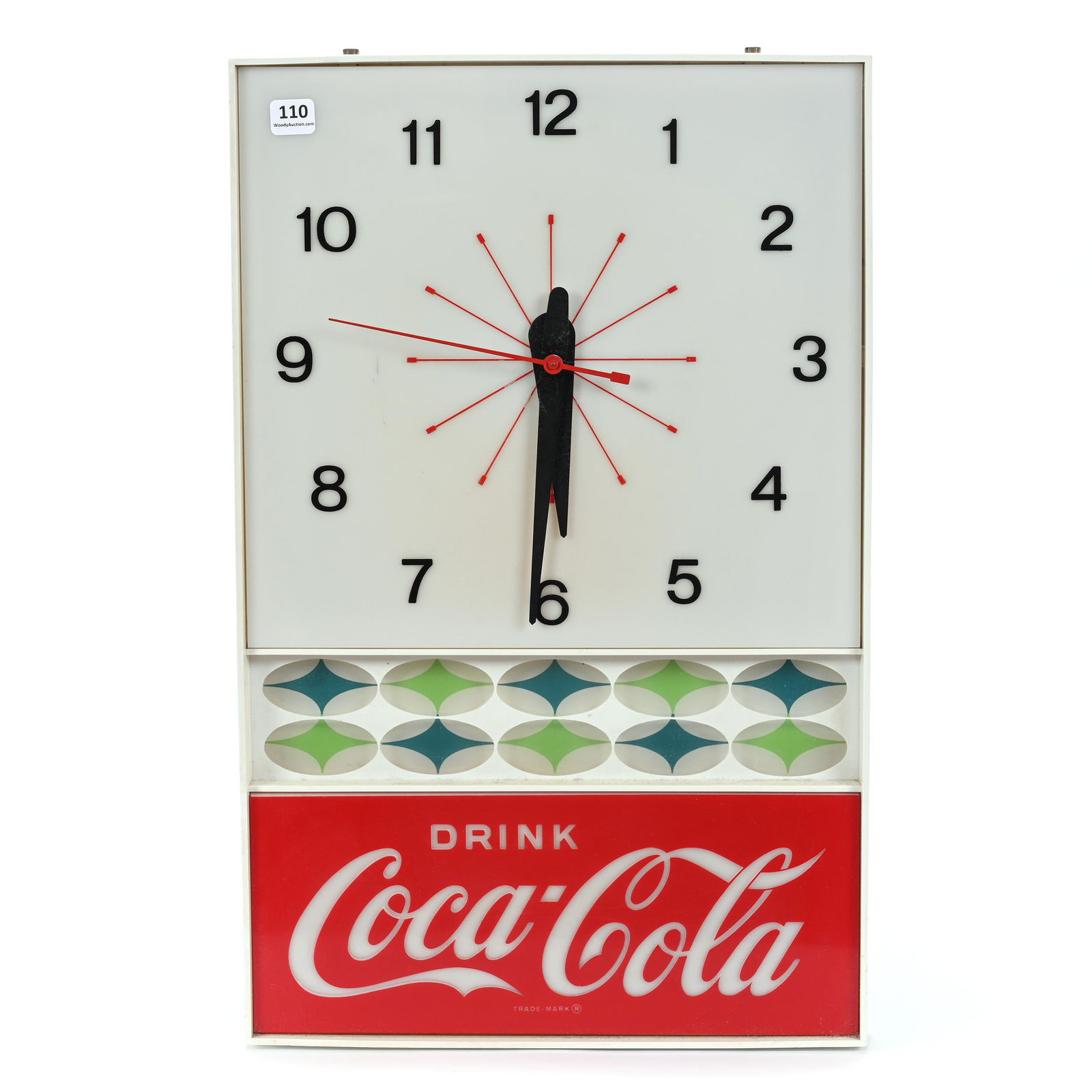 Star Wall Clock, Coca-Cola, 1960's, Light-Up (1 of 3)