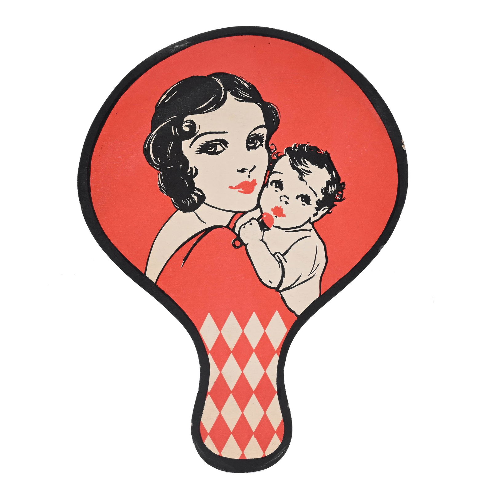 Paddle Fan Advertising Coca-Cola, 1920's (1 of 3)