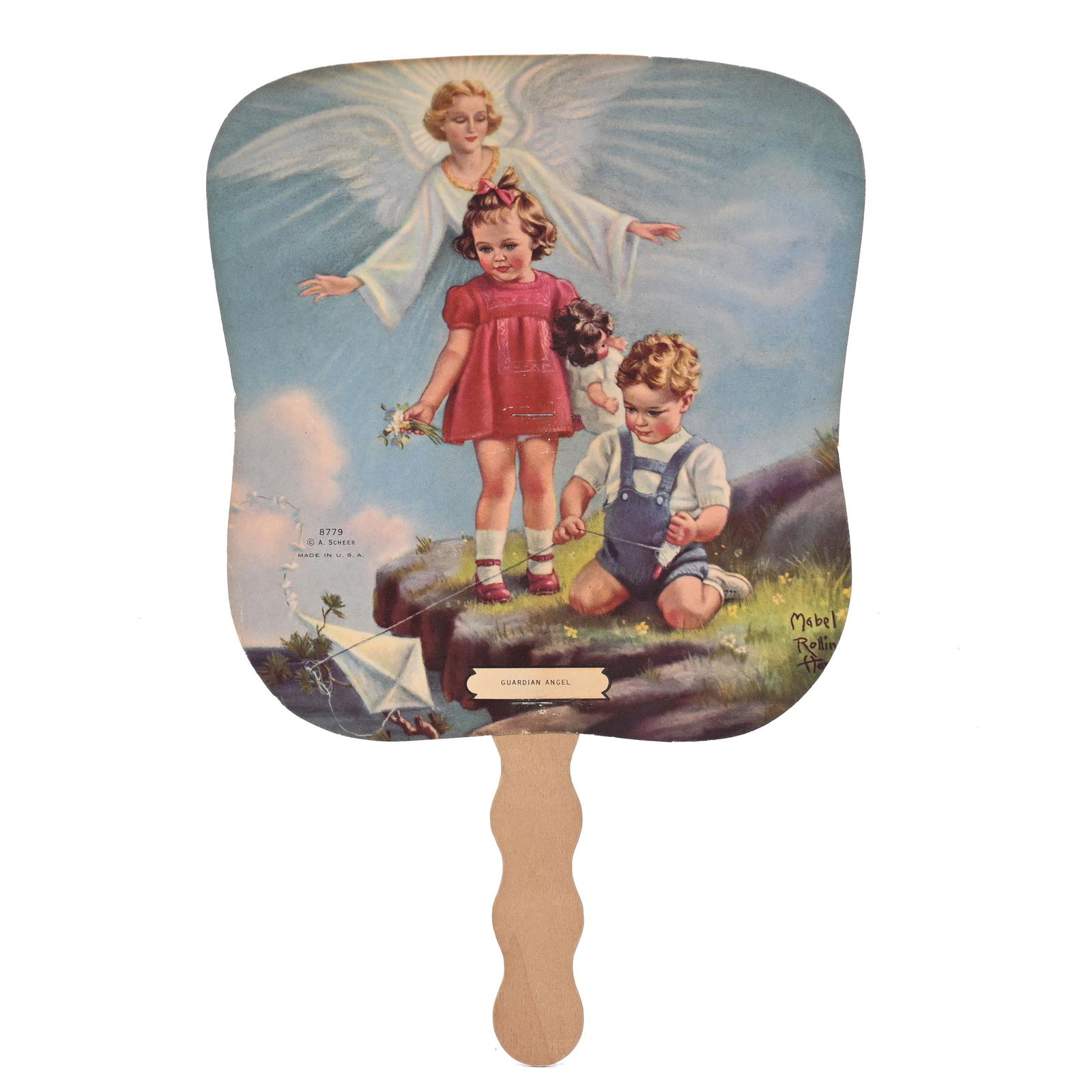 Paddle Fan Advertising Coca-Cola, 1940's-50's (1 of 2)