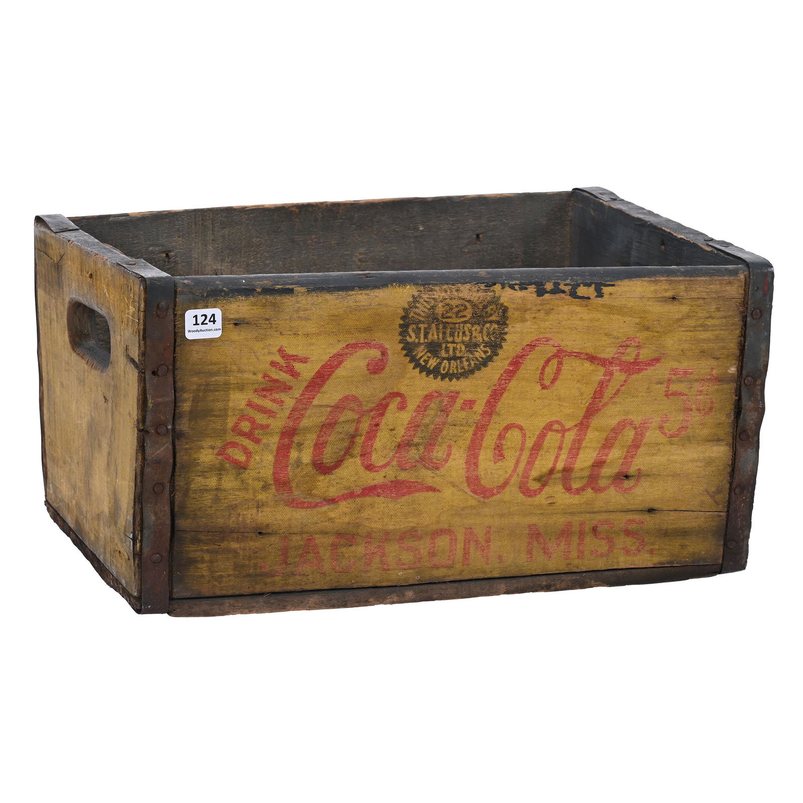 Wooden Crate, Coca-Cola, Jackson, Miss., 1940's-50's (1 of 3)