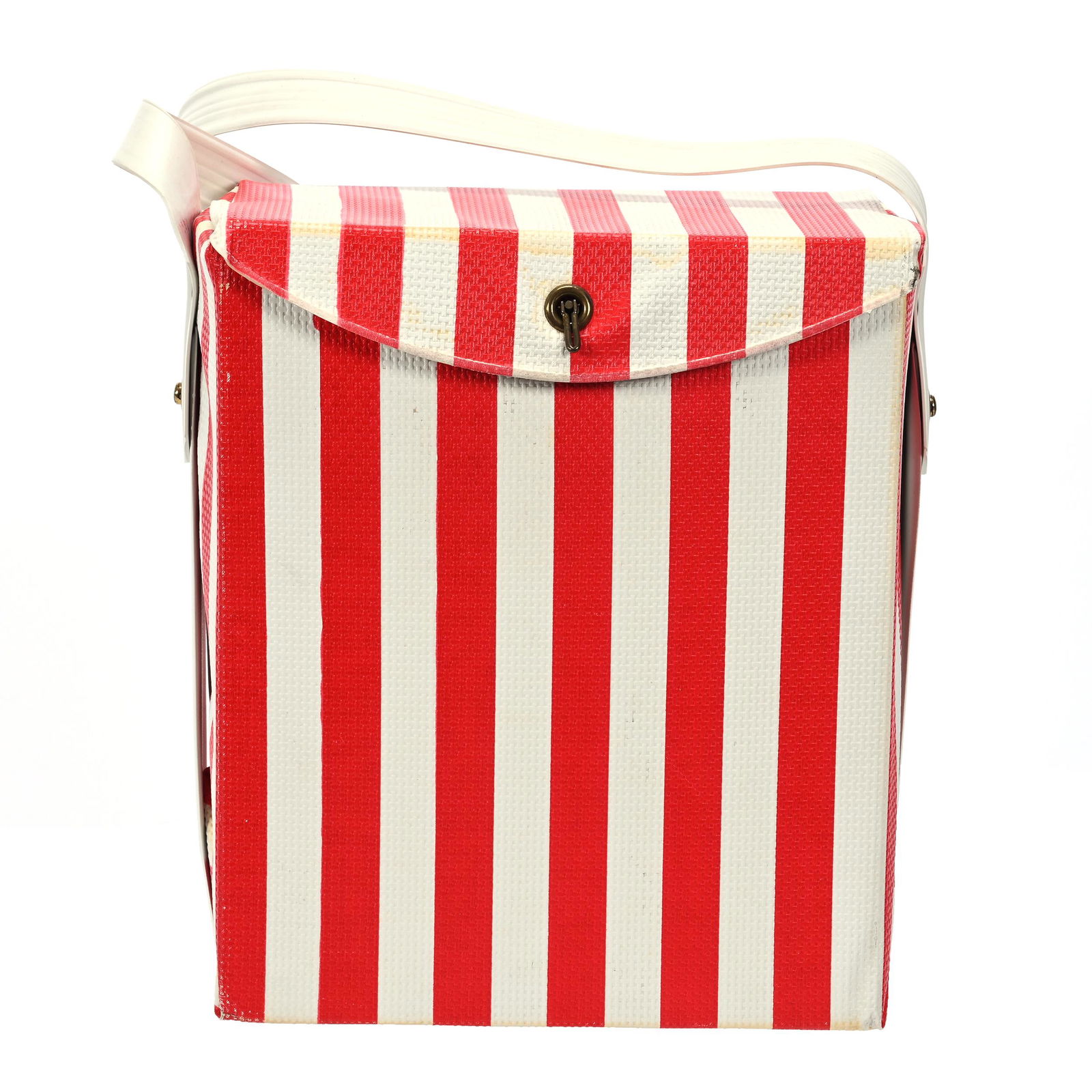 Vinyl Cooler, Red & White Stripe, Coca-Cola, 1960's (1 of 3)