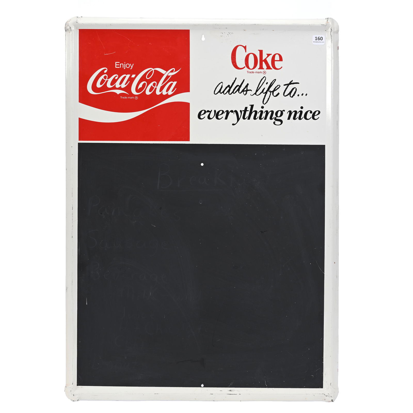 Metal Menu Sign, Coca-Cola, 1970's (1 of 3)