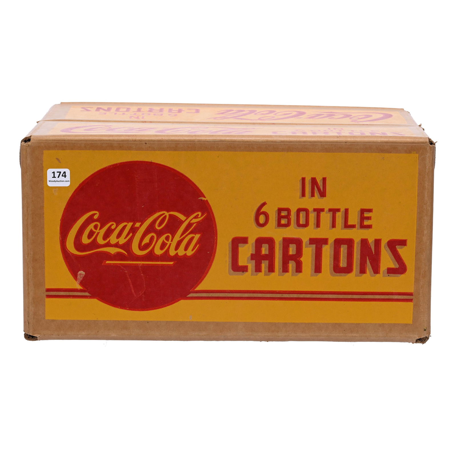 Yellow Cardboard Case, Coca-Cola (1 of 3)