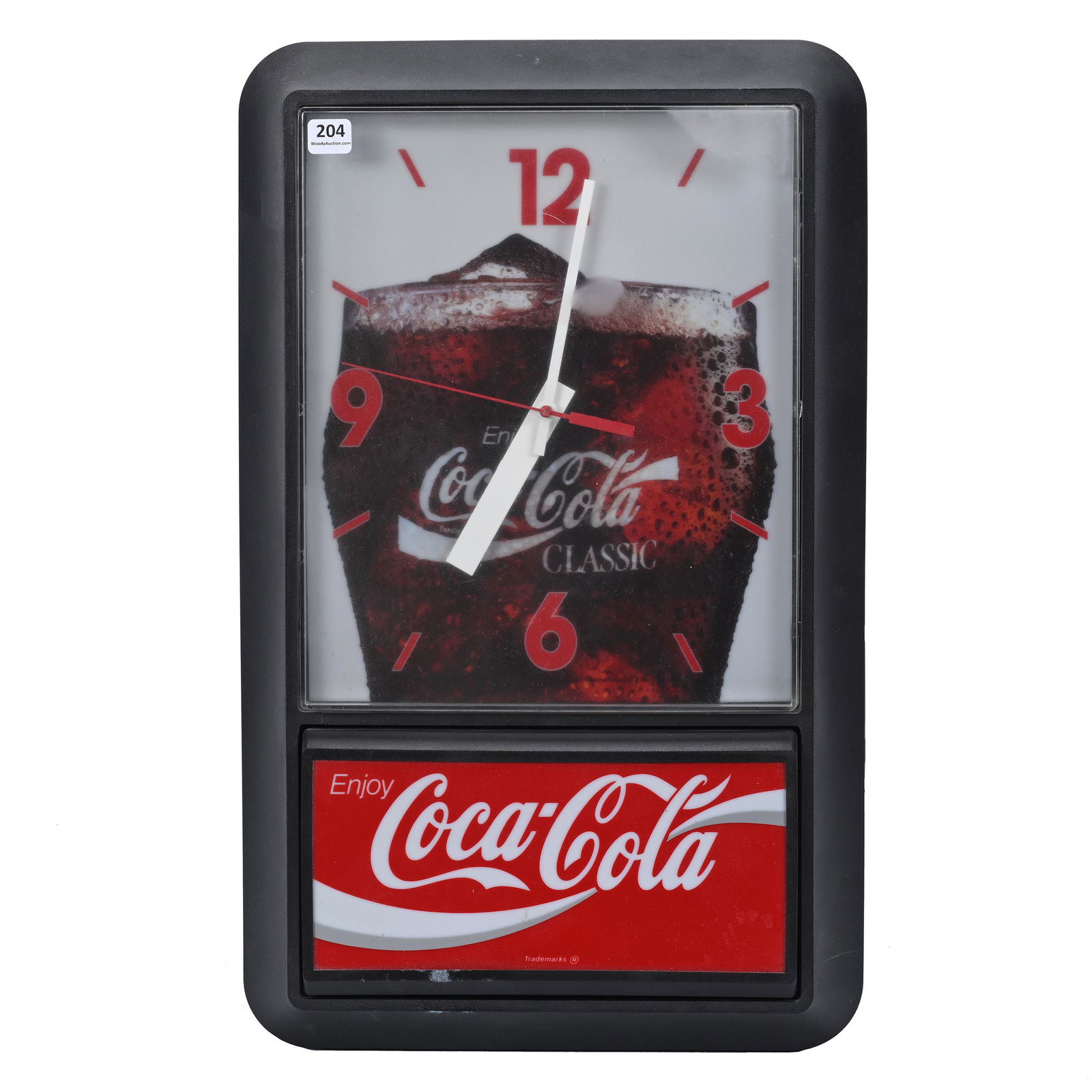1980's Coca-Cola Plastic Light-Up Electric Clock (1 of 3)