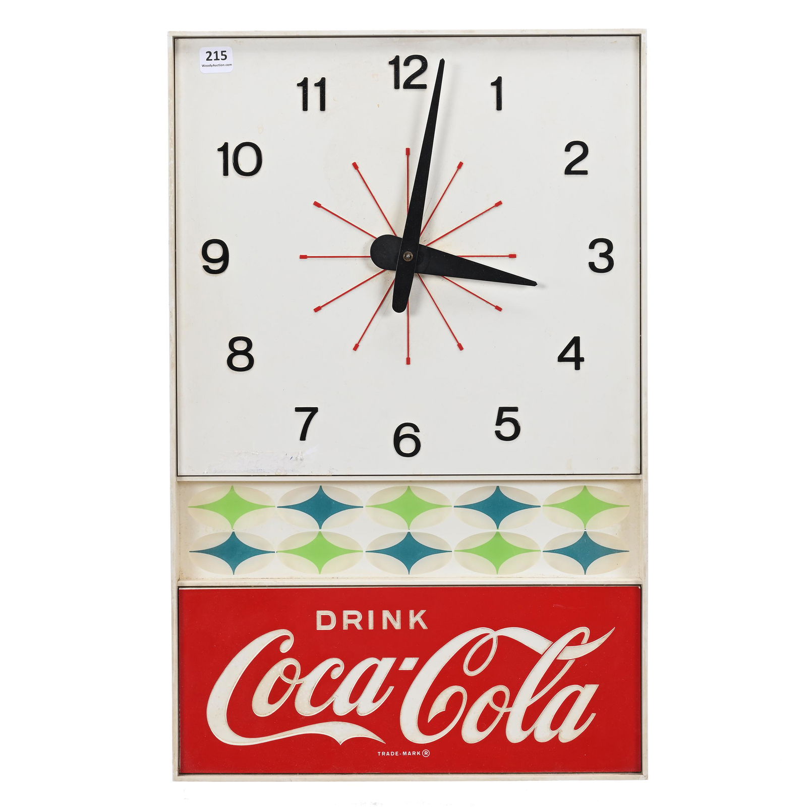 Wall Clock, Coca-Cola, Star Clock, 1960's (1 of 2)