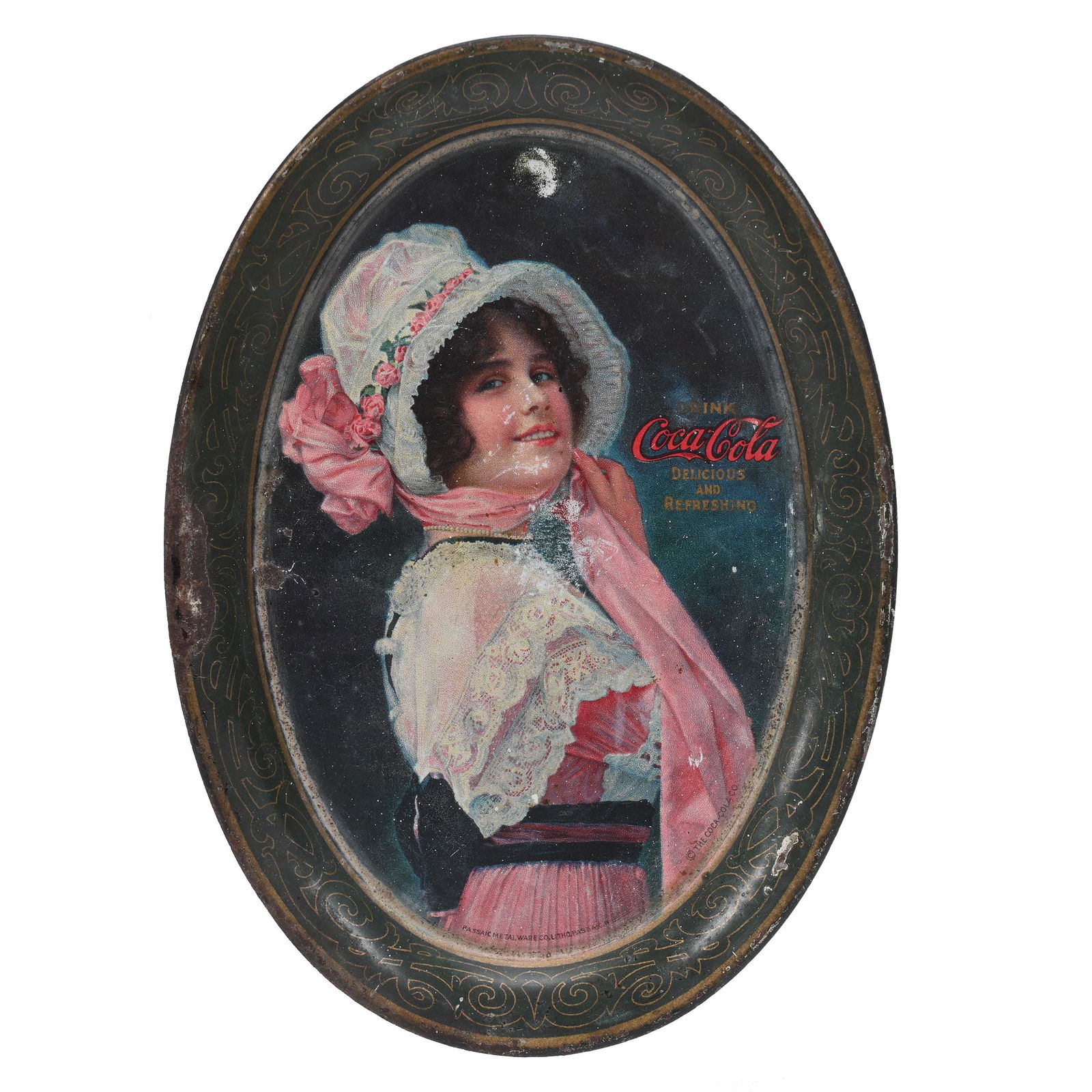 1914 Coca-Cola Tip Tray, "Betty" (1 of 2)